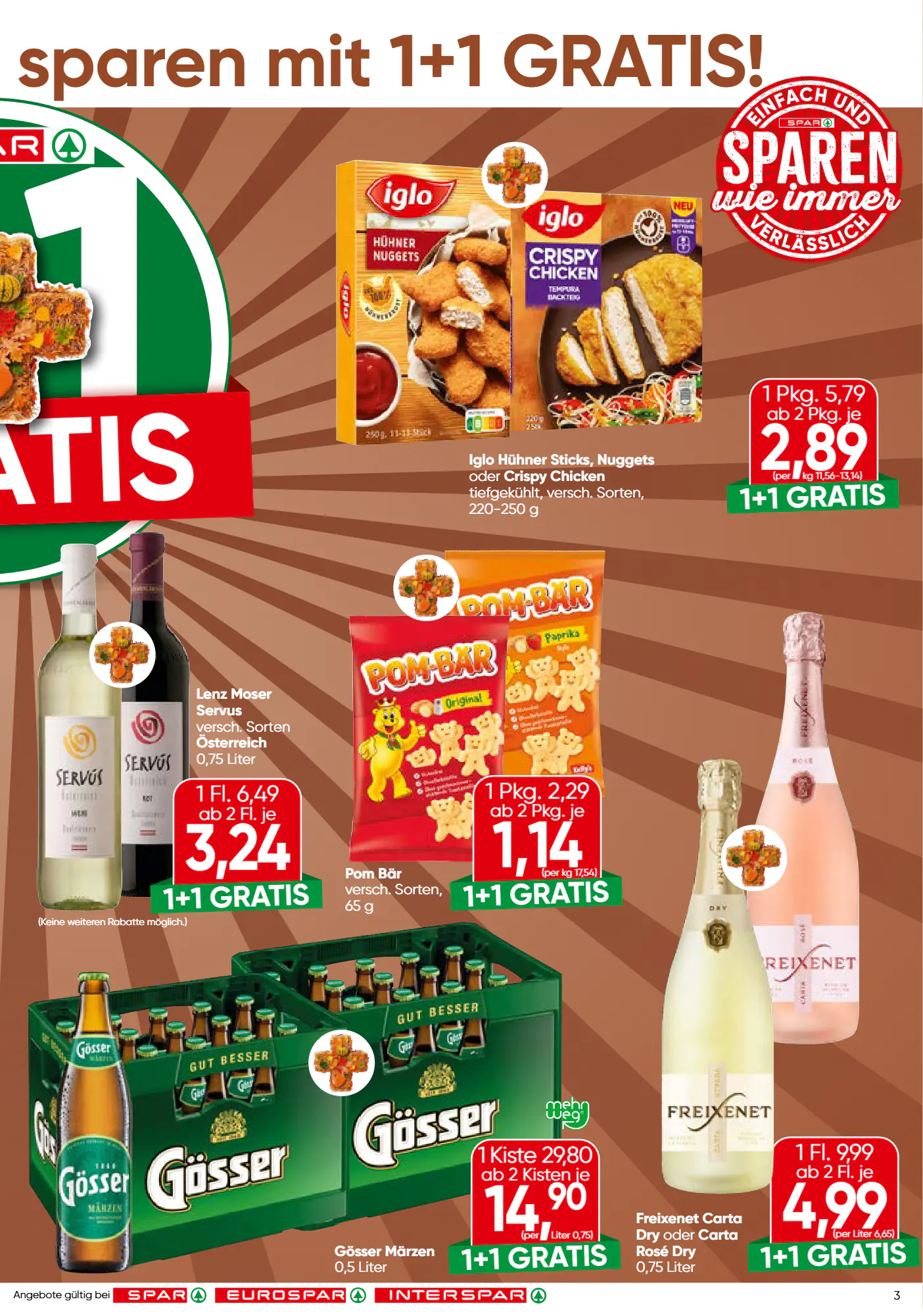 Spar Flugblatt (ab 29.10.2026) - Angebote und Prospekt - Seite 3