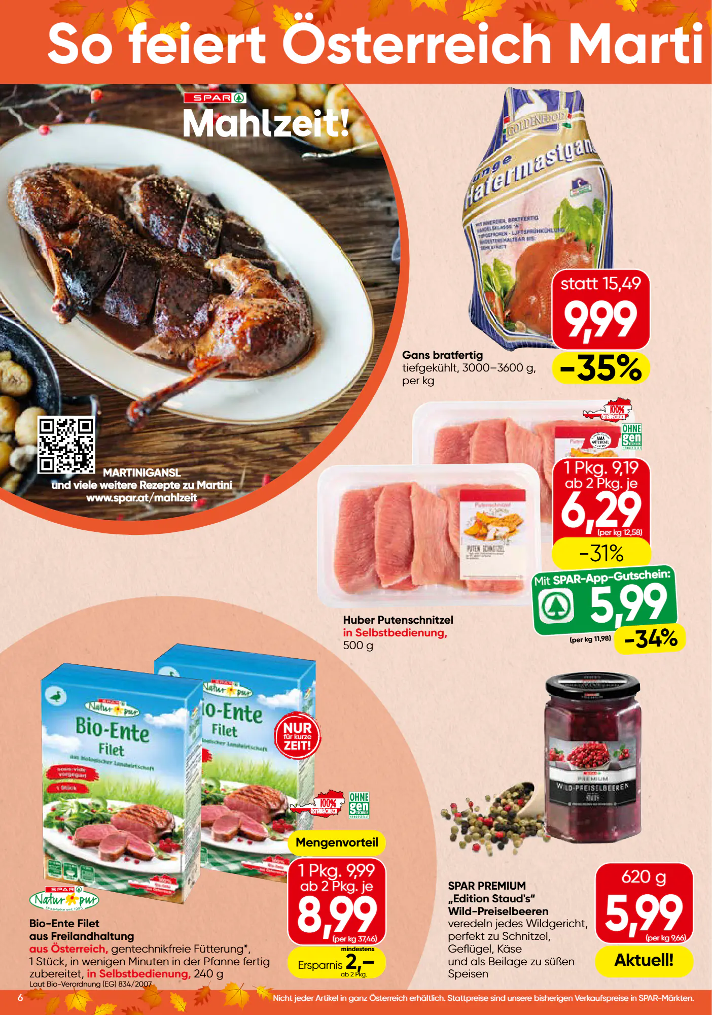 Spar Flugblatt (ab 29.10.2026) - Angebote und Prospekt - Seite 6