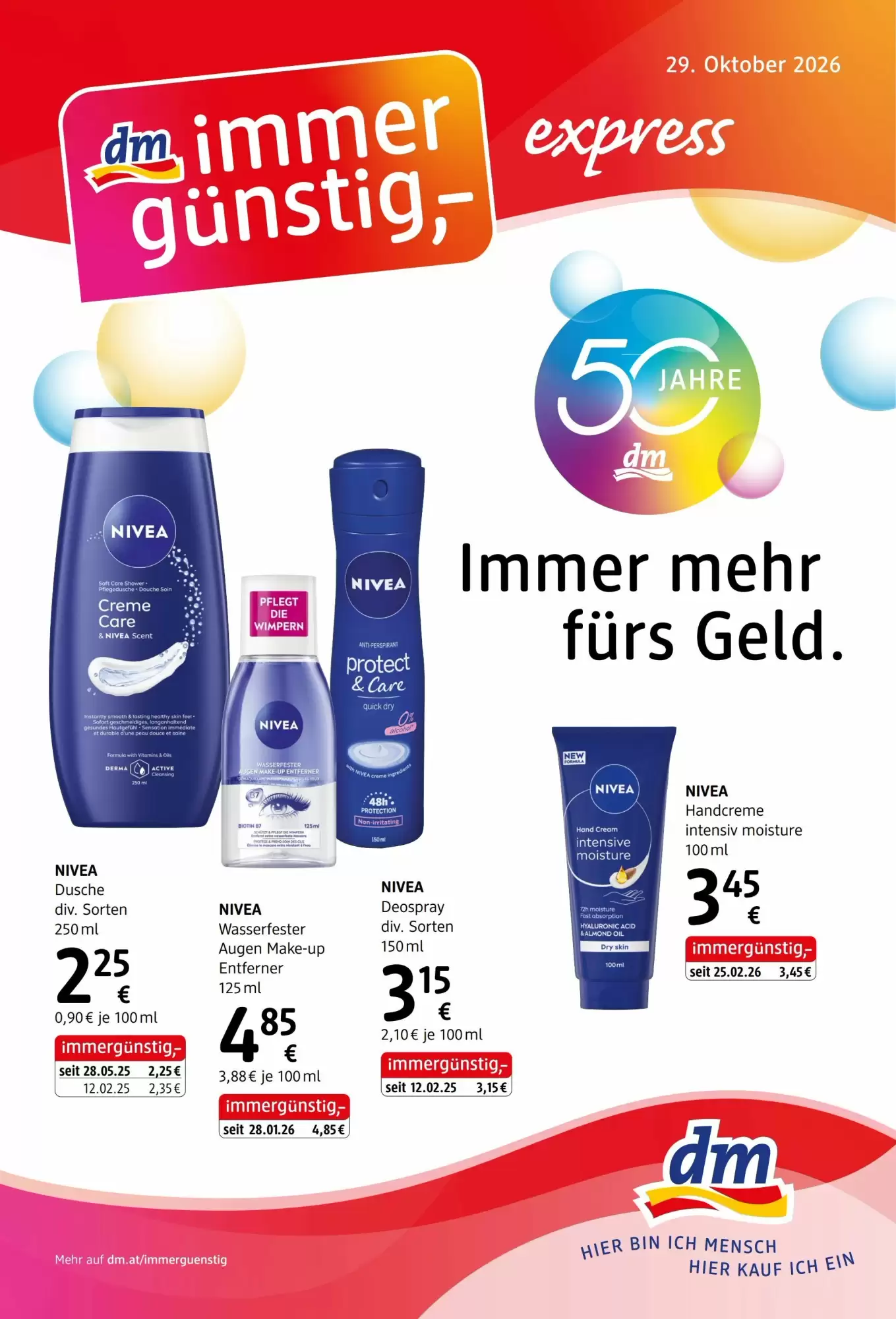 dm Flugblatt (ab 29.10.2026) - Angebote und Prospekt - Seite 1