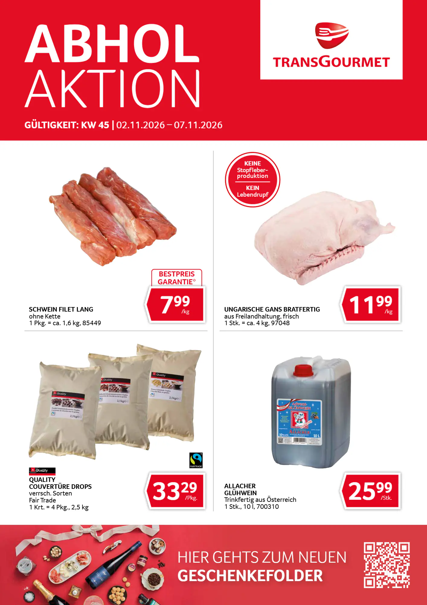 Transgourmet Flugblatt (ab 01.11.2026) - Angebote und Prospekt - Seite 1