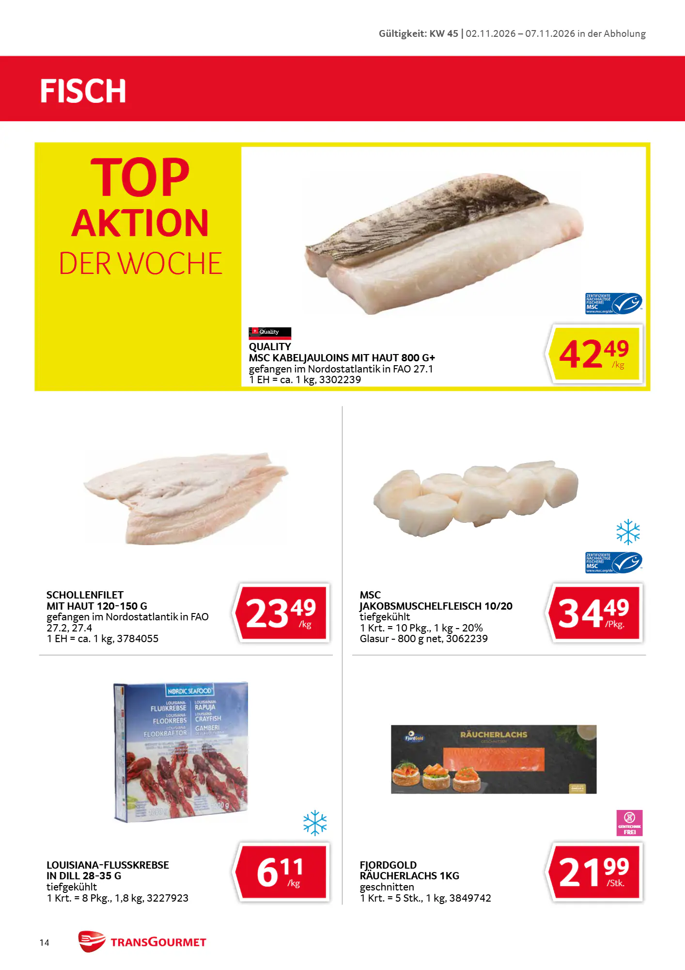 Transgourmet Flugblatt (ab 01.11.2026) - Angebote und Prospekt - Seite 14