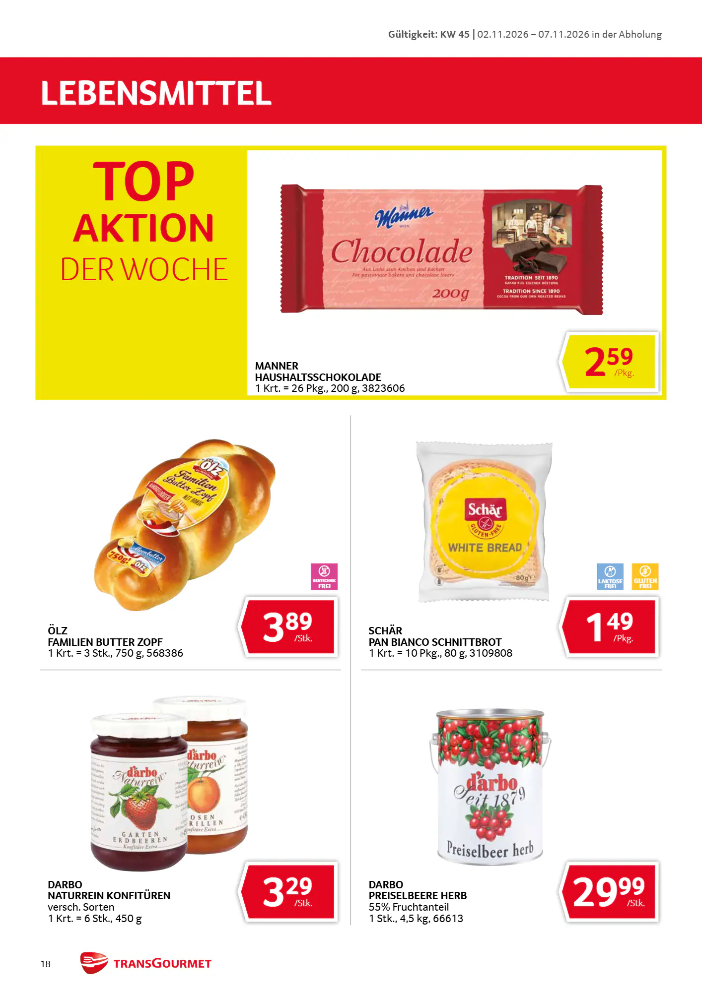 Transgourmet Flugblatt (ab 01.11.2026) - Angebote und Prospekt - Seite 18
