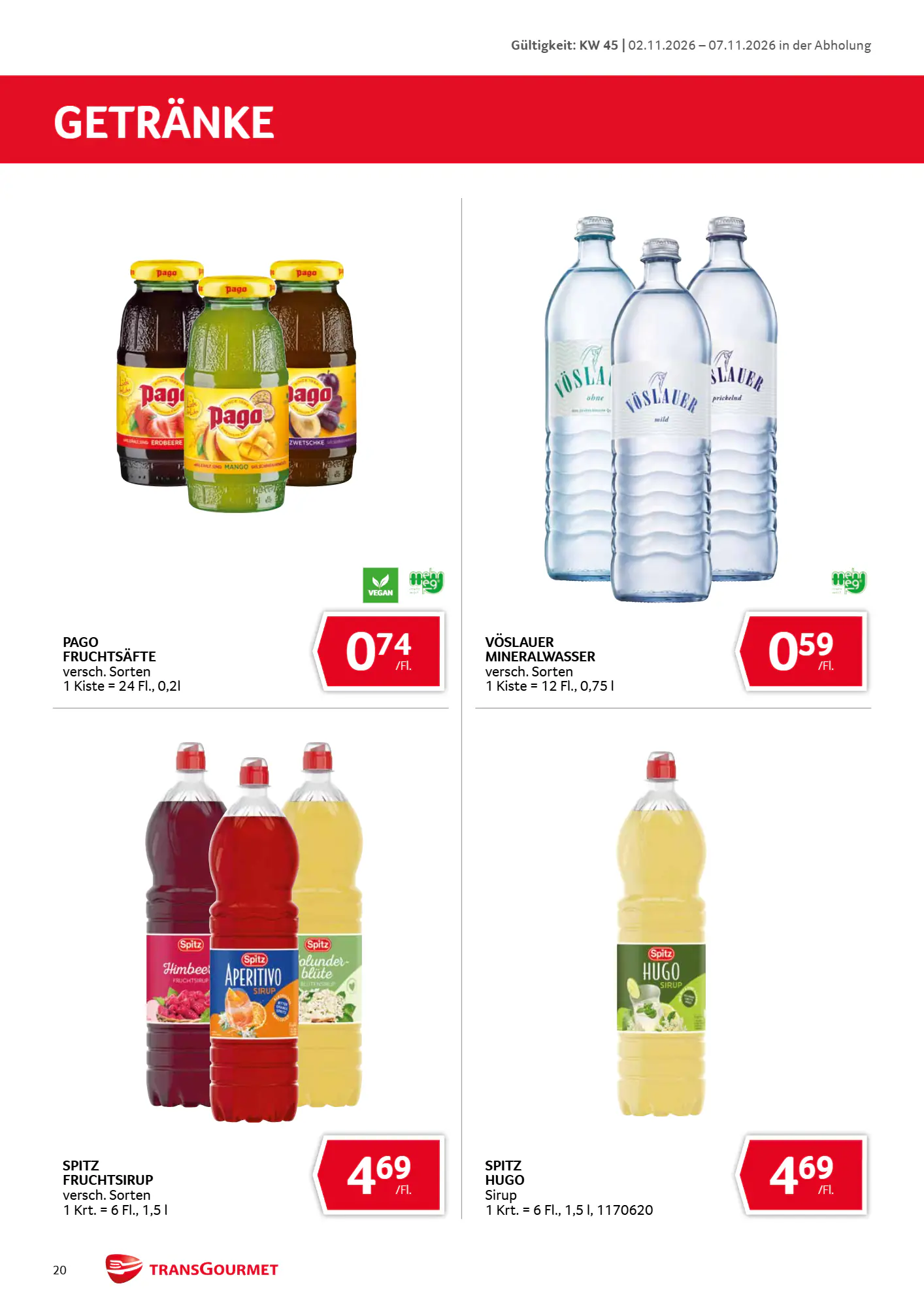 Transgourmet Flugblatt (ab 01.11.2026) - Angebote und Prospekt - Seite 20