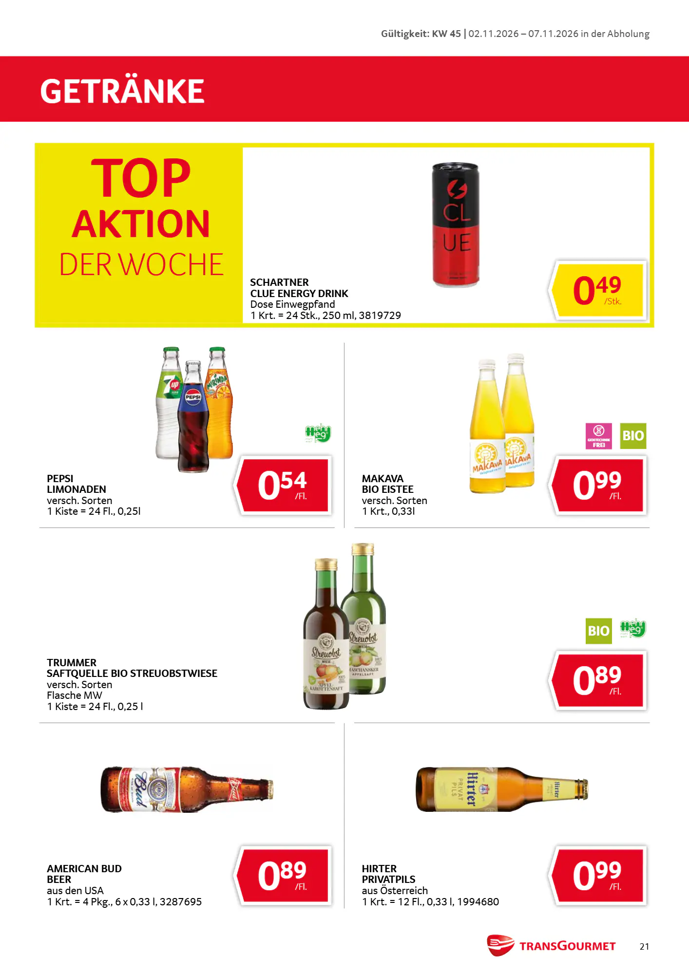 Transgourmet Flugblatt (ab 01.11.2026) - Angebote und Prospekt - Seite 21