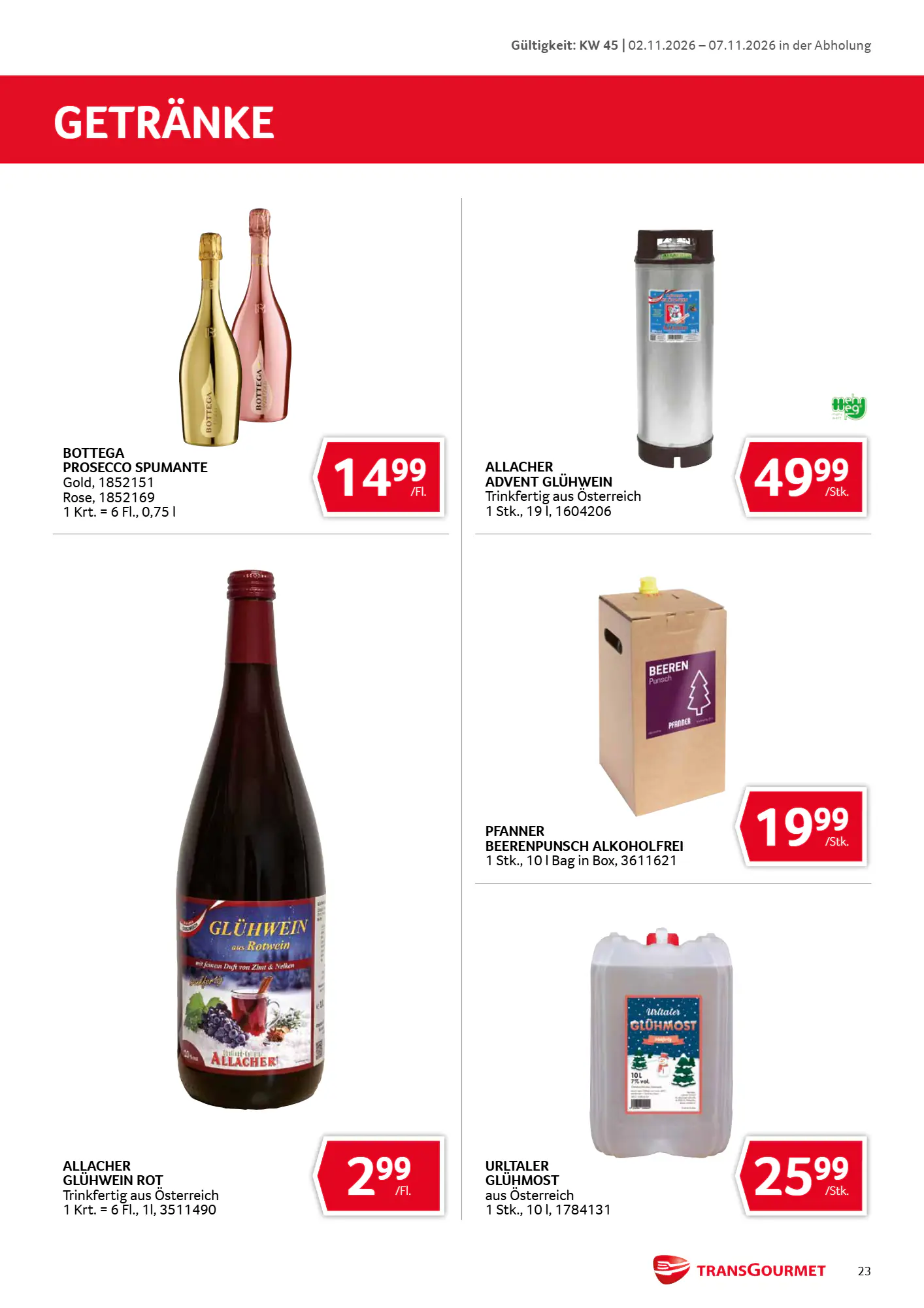 Transgourmet Flugblatt (ab 01.11.2026) - Angebote und Prospekt - Seite 23