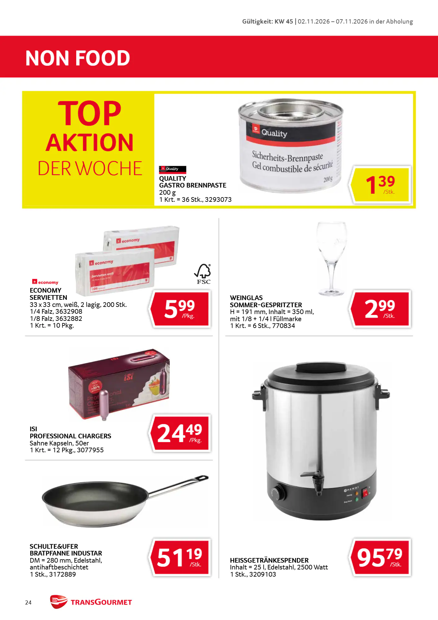 Transgourmet Flugblatt (ab 01.11.2026) - Angebote und Prospekt - Seite 24