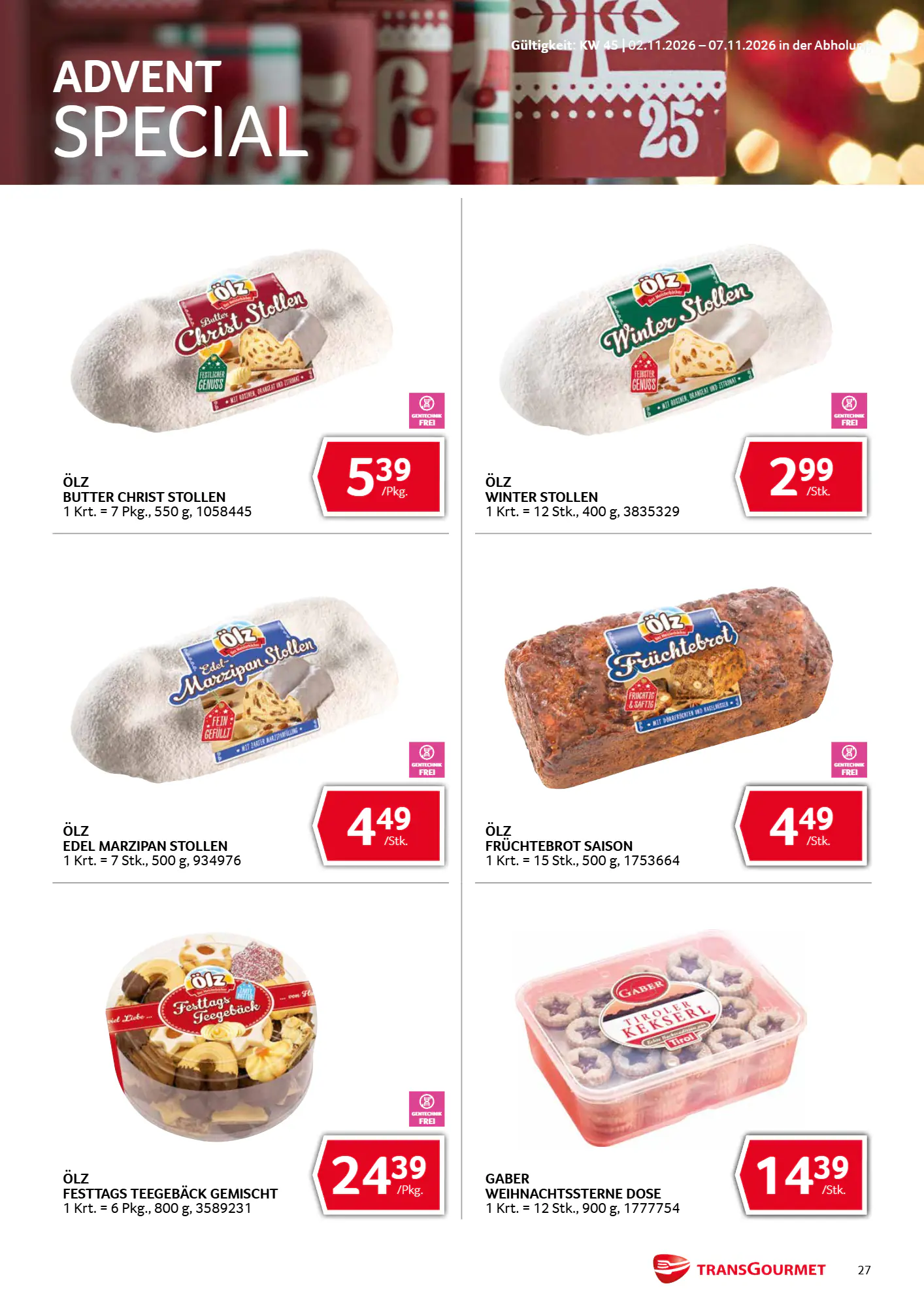 Transgourmet Flugblatt (ab 01.11.2026) - Angebote und Prospekt - Seite 27