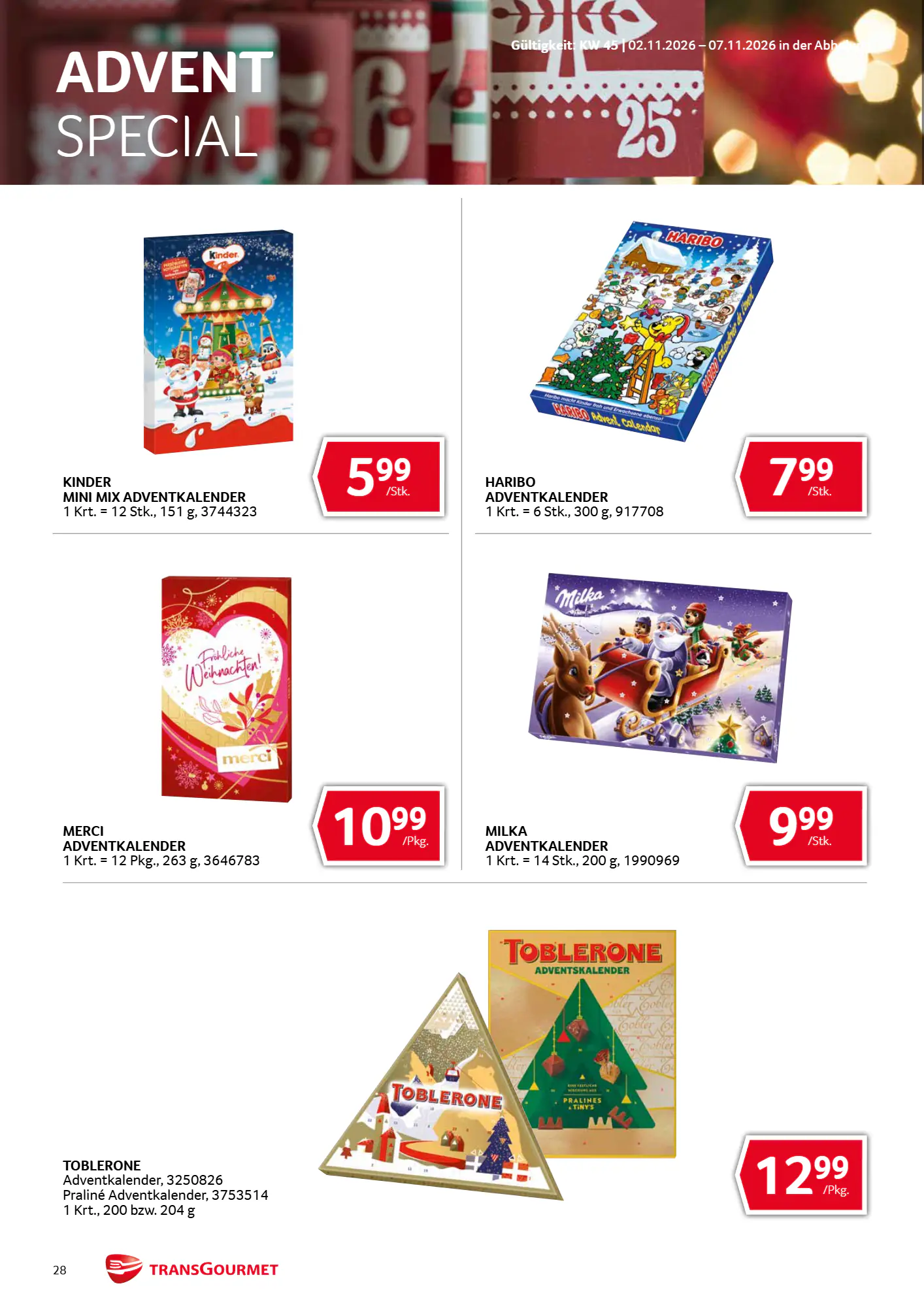 Transgourmet Flugblatt (ab 01.11.2026) - Angebote und Prospekt - Seite 28
