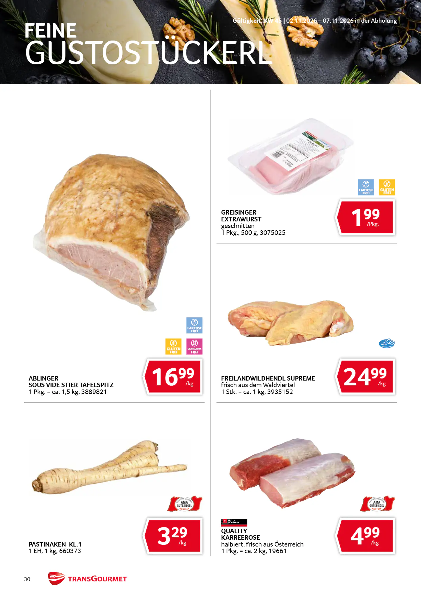 Transgourmet Flugblatt (ab 01.11.2026) - Angebote und Prospekt - Seite 30