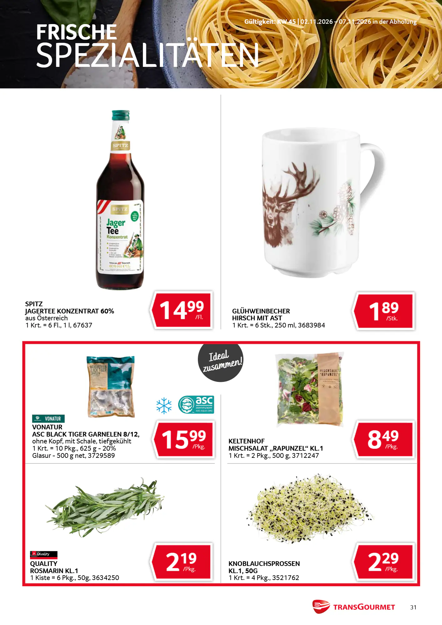 Transgourmet Flugblatt (ab 01.11.2026) - Angebote und Prospekt - Seite 31