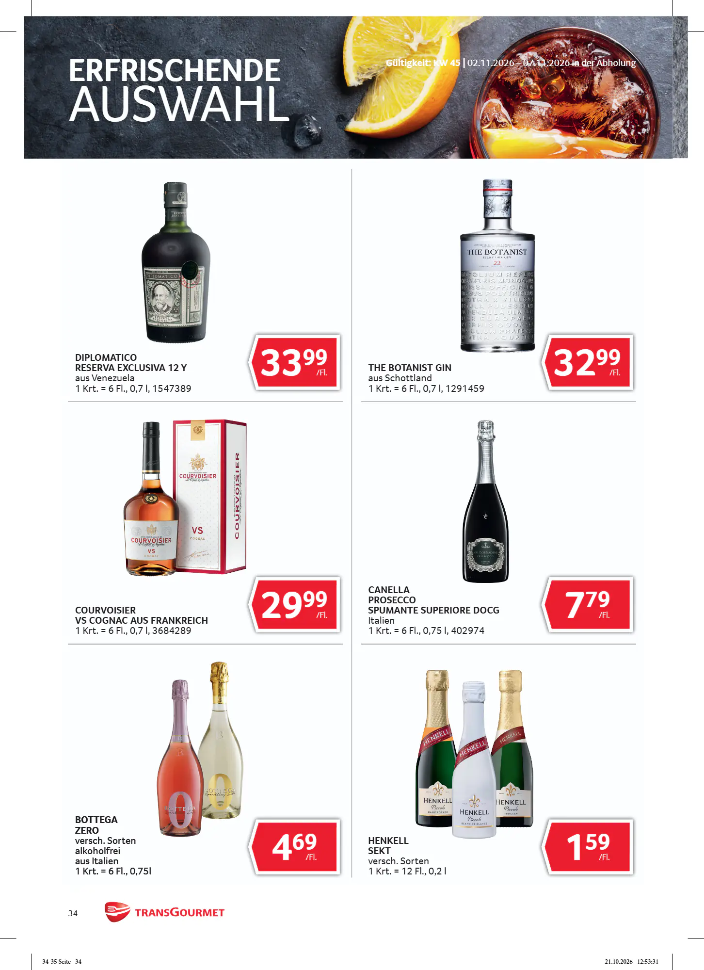 Transgourmet Flugblatt (ab 01.11.2026) - Angebote und Prospekt - Seite 34