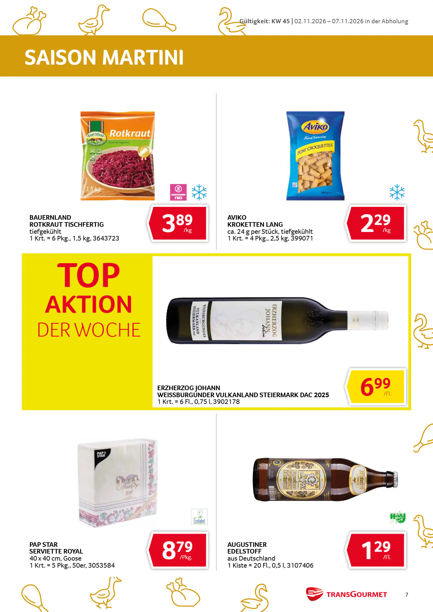 Transgourmet Flugblatt (ab 01.11.2026) - Angebote und Prospekt - Seite 7