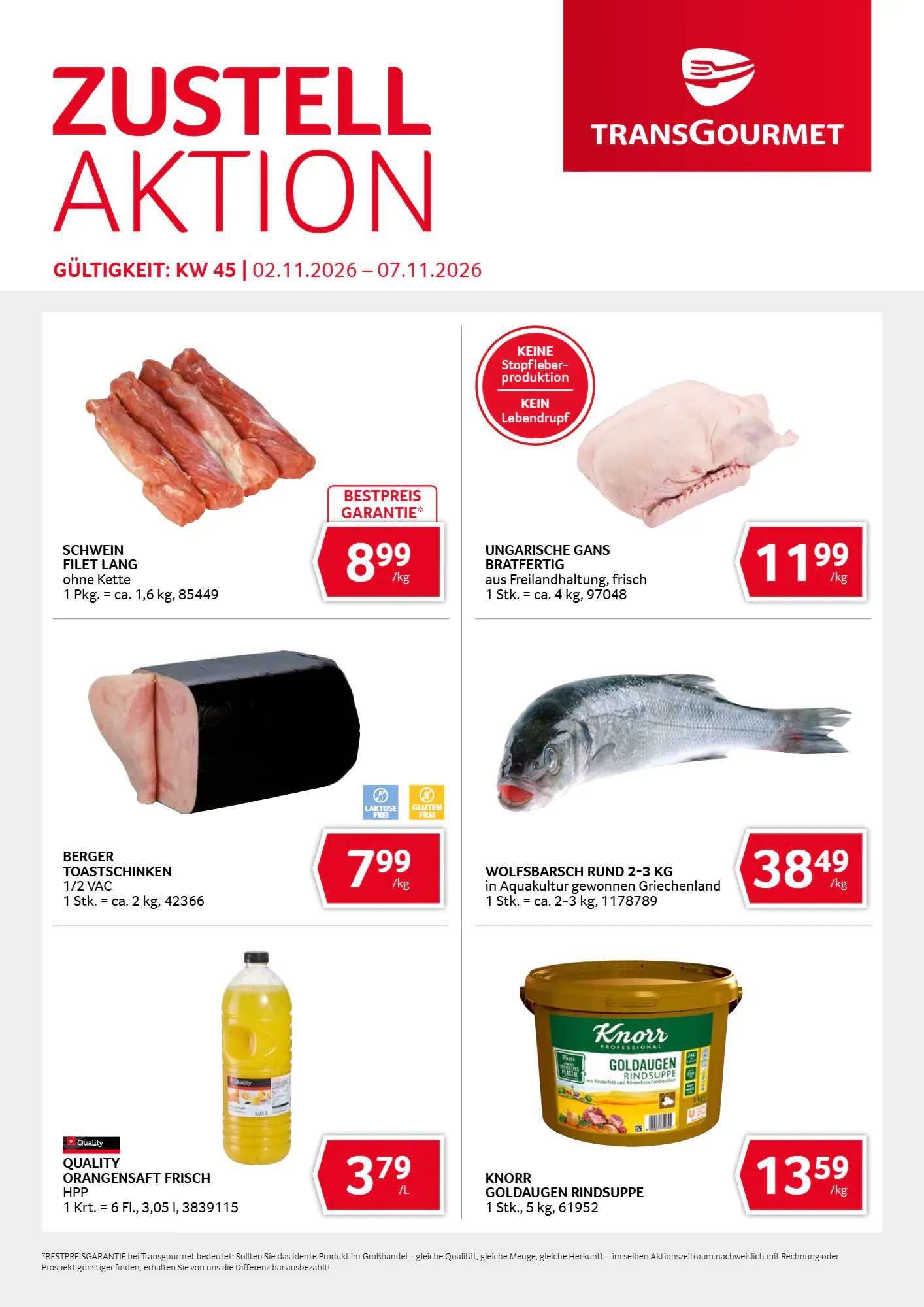 Transgourmet Flugblatt (ab 01.11.2026) - Angebote und Prospekt - Seite 1