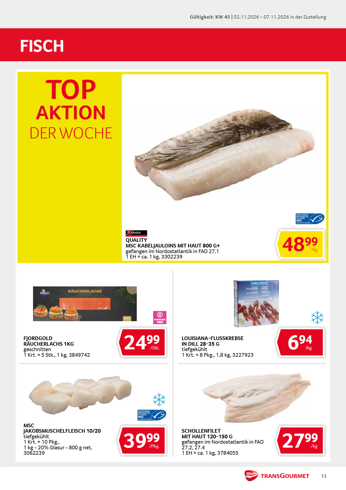 Transgourmet Flugblatt (ab 01.11.2026) - Angebote und Prospekt - Seite 13