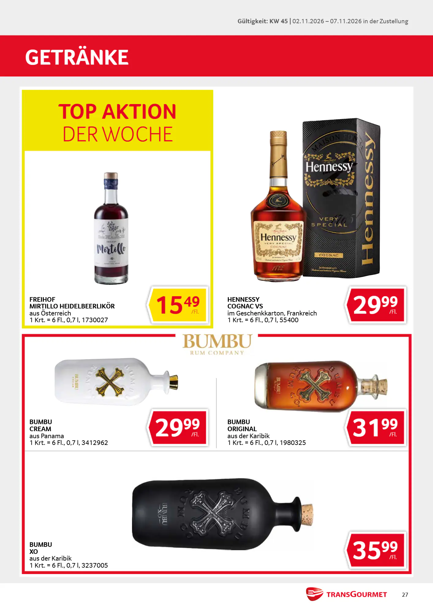 Transgourmet Flugblatt (ab 01.11.2026) - Angebote und Prospekt - Seite 27