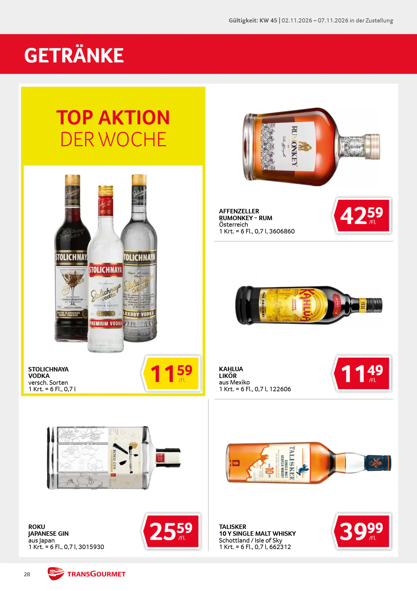 Transgourmet Flugblatt (ab 01.11.2026) - Angebote und Prospekt - Seite 28