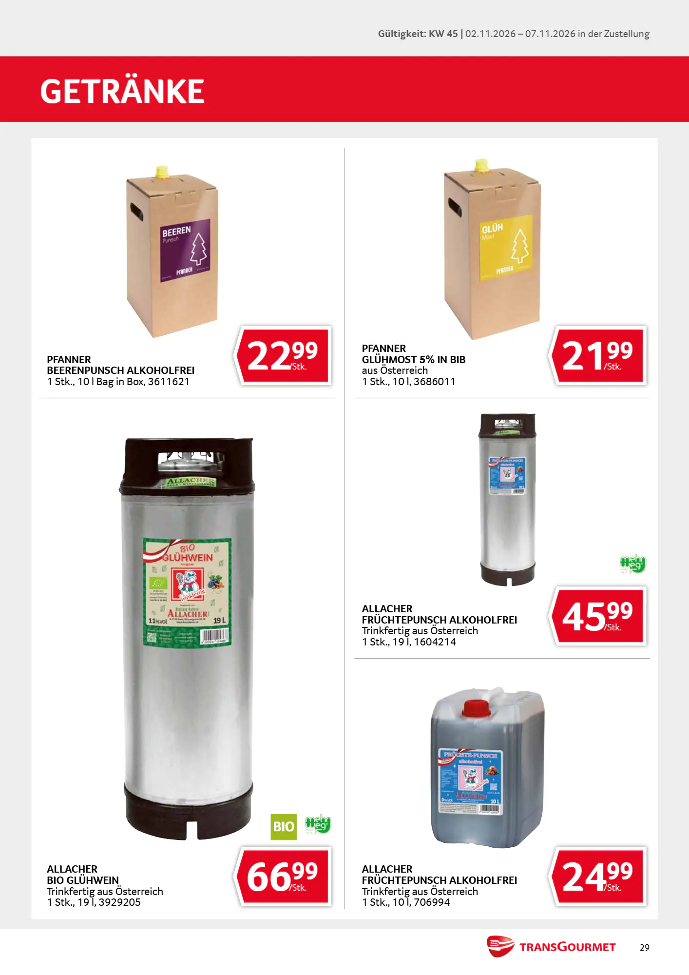 Transgourmet Flugblatt (ab 01.11.2026) - Angebote und Prospekt - Seite 29