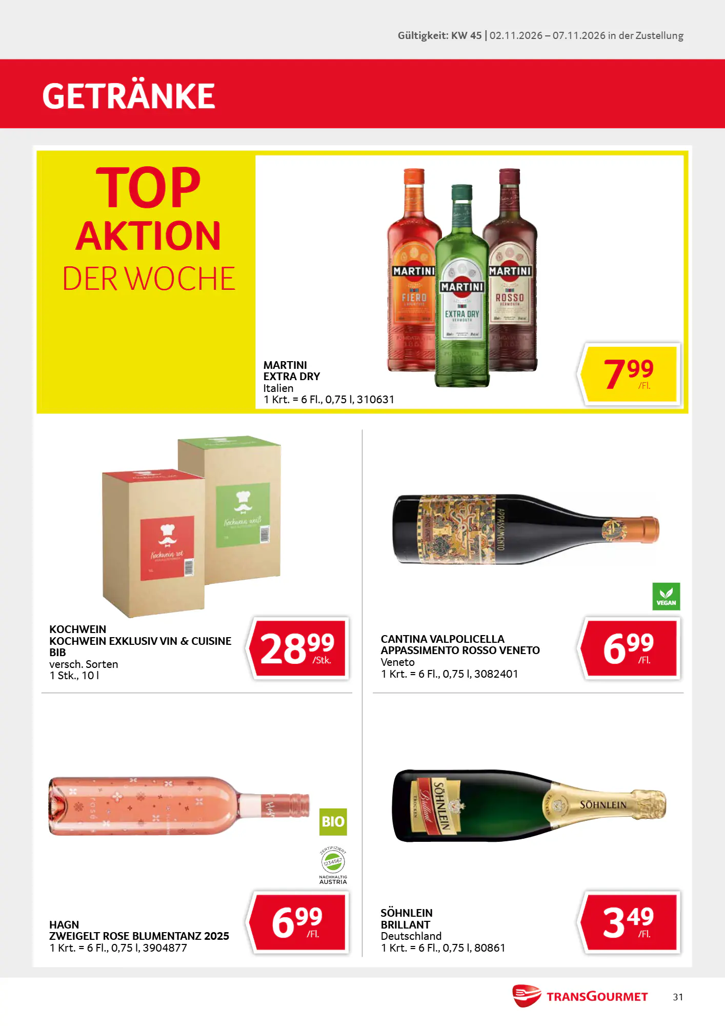 Transgourmet Flugblatt (ab 01.11.2026) - Angebote und Prospekt - Seite 31
