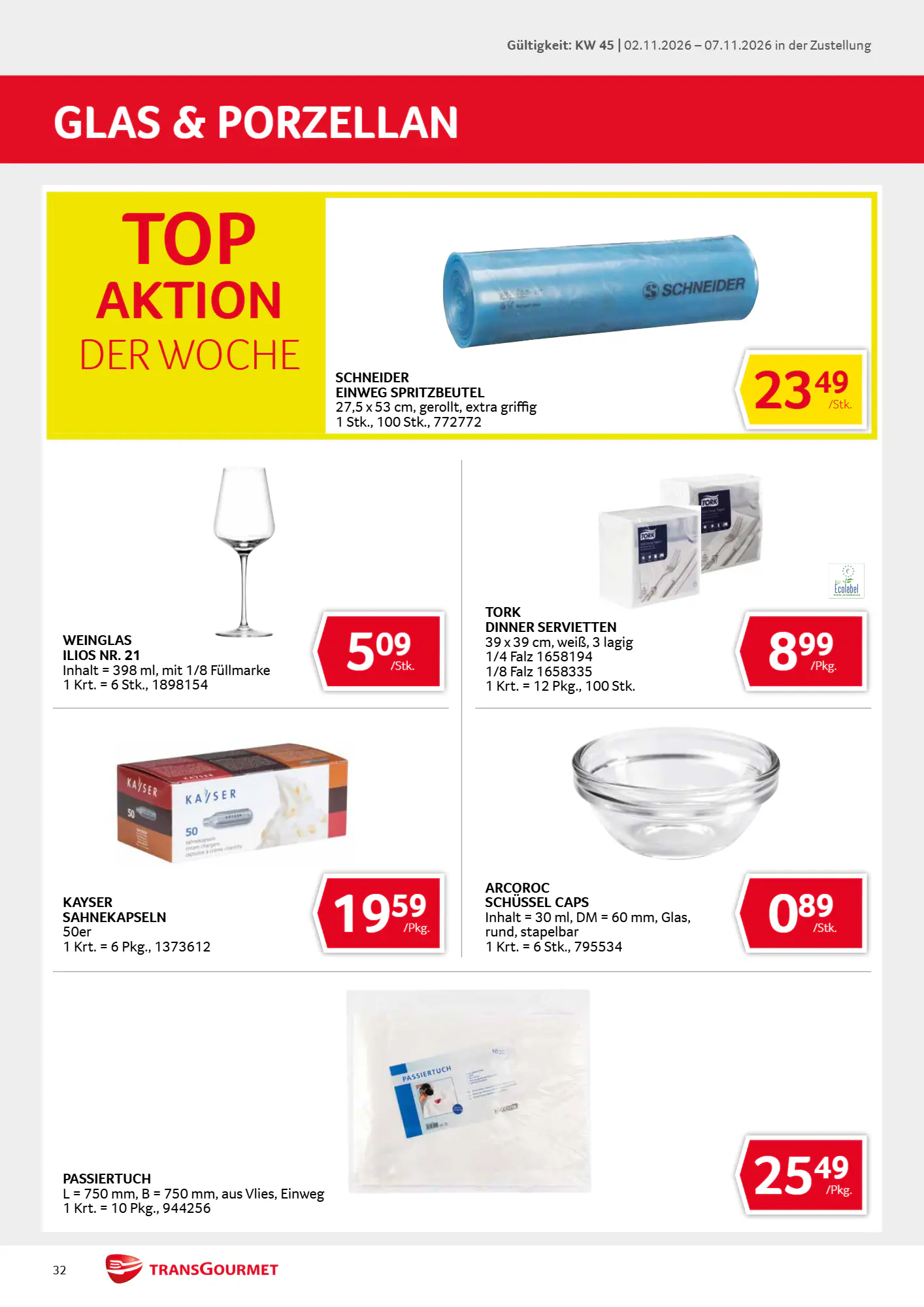 Transgourmet Flugblatt (ab 01.11.2026) - Angebote und Prospekt - Seite 32
