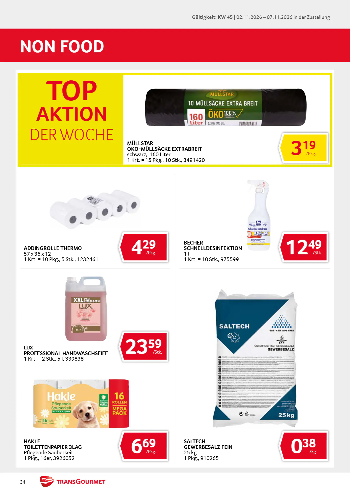 Transgourmet Flugblatt (ab 01.11.2026) - Angebote und Prospekt - Seite 34