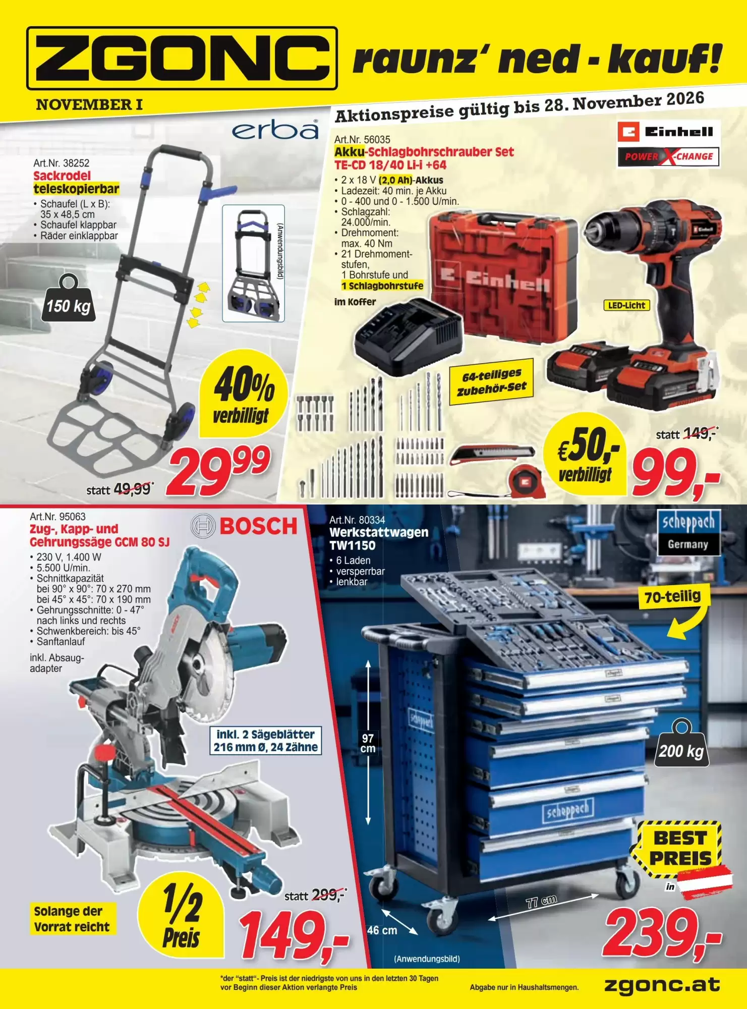 Zgonc Flugblatt (ab 01.11.2026) - Angebote und Prospekt - Seite 1