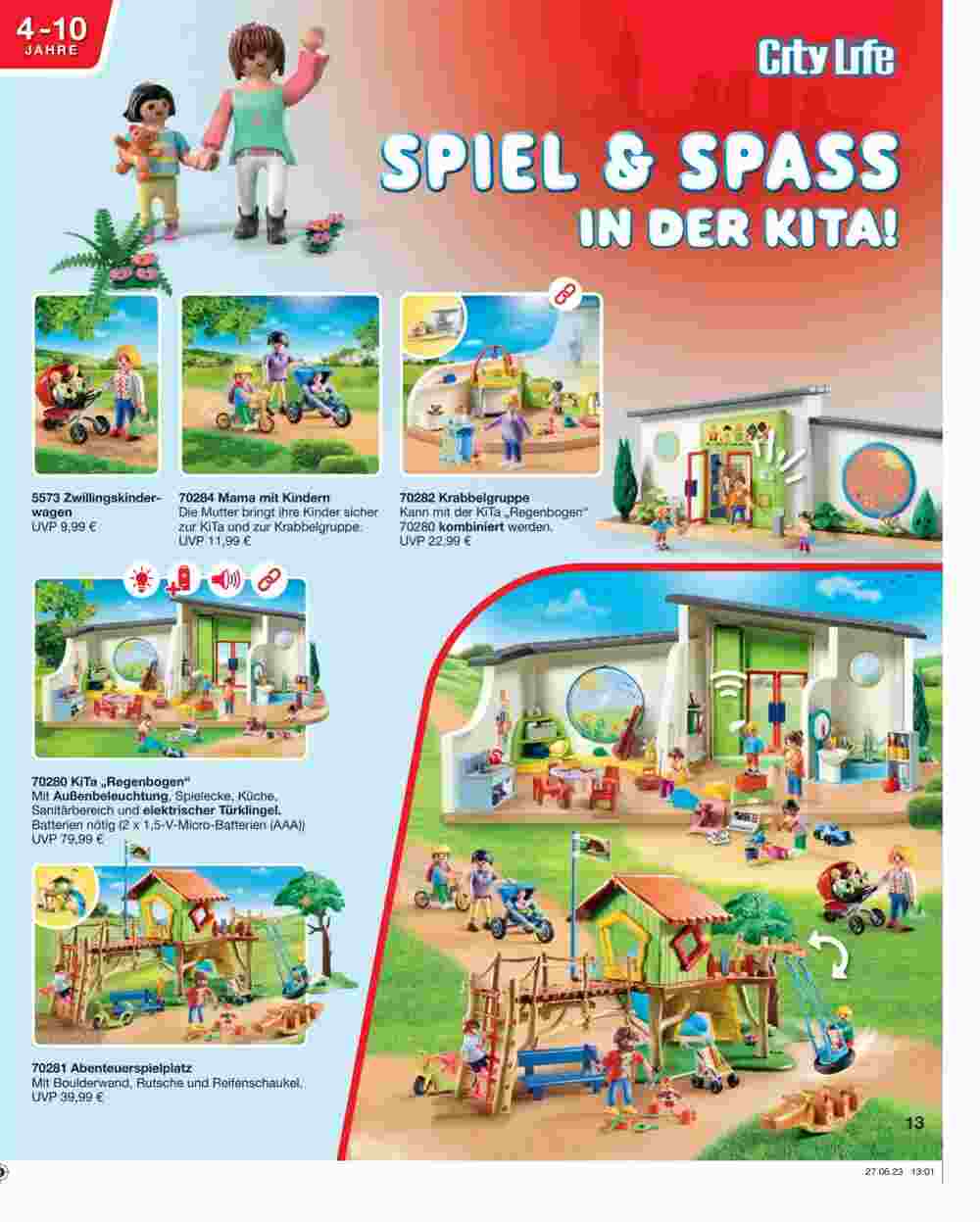 Playmobil Prospekt (ab 31.07.2023) zum Blättern - Seite 13