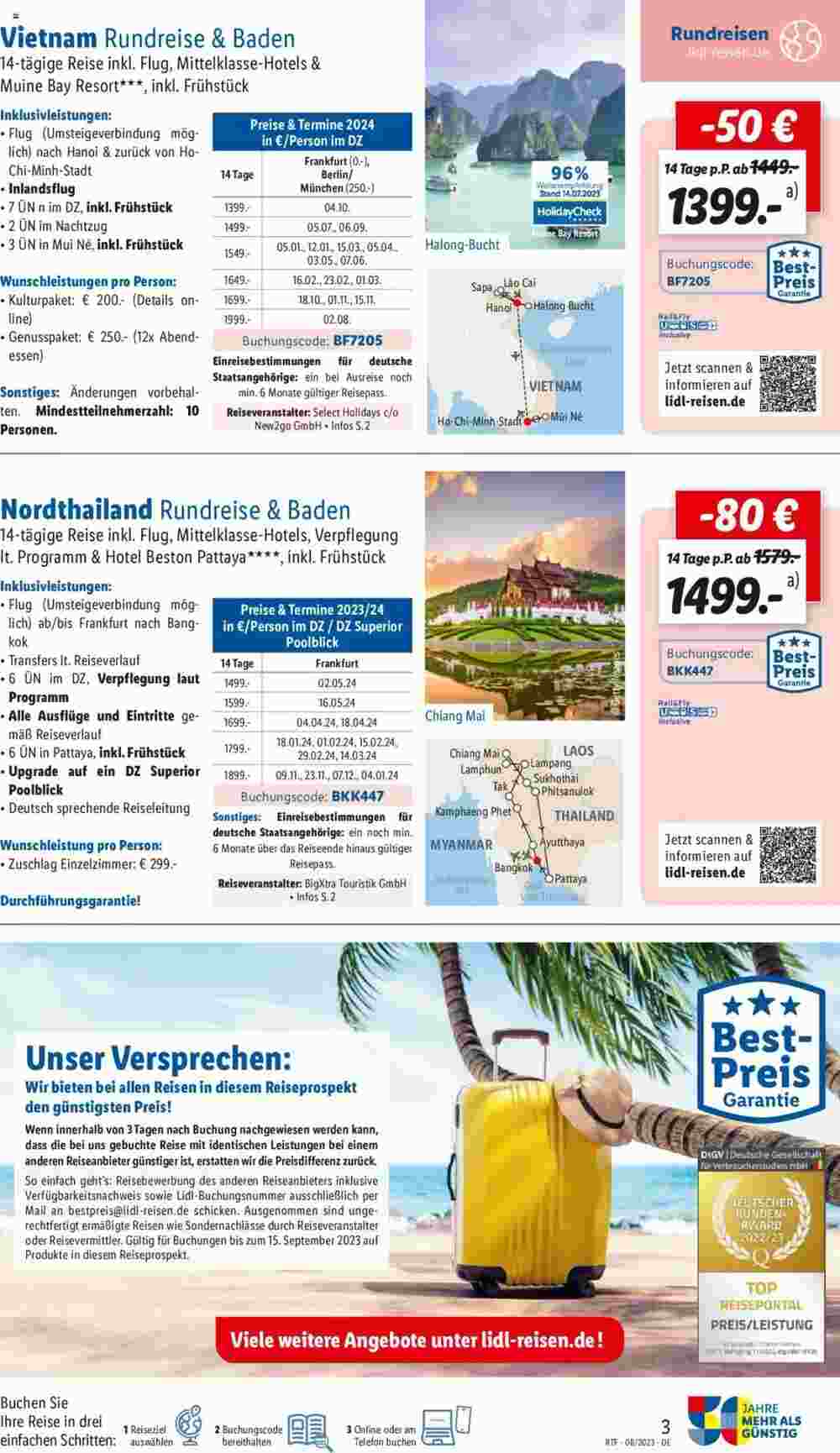 Lidl Reisen Prospekt (ab 12.08.2023) zum Blättern - Seite 3