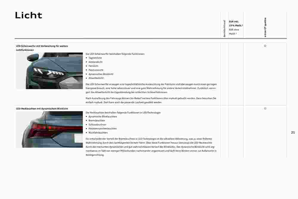 Audi Prospekt (ab 17.08.2023) zum Blättern - Seite 21
