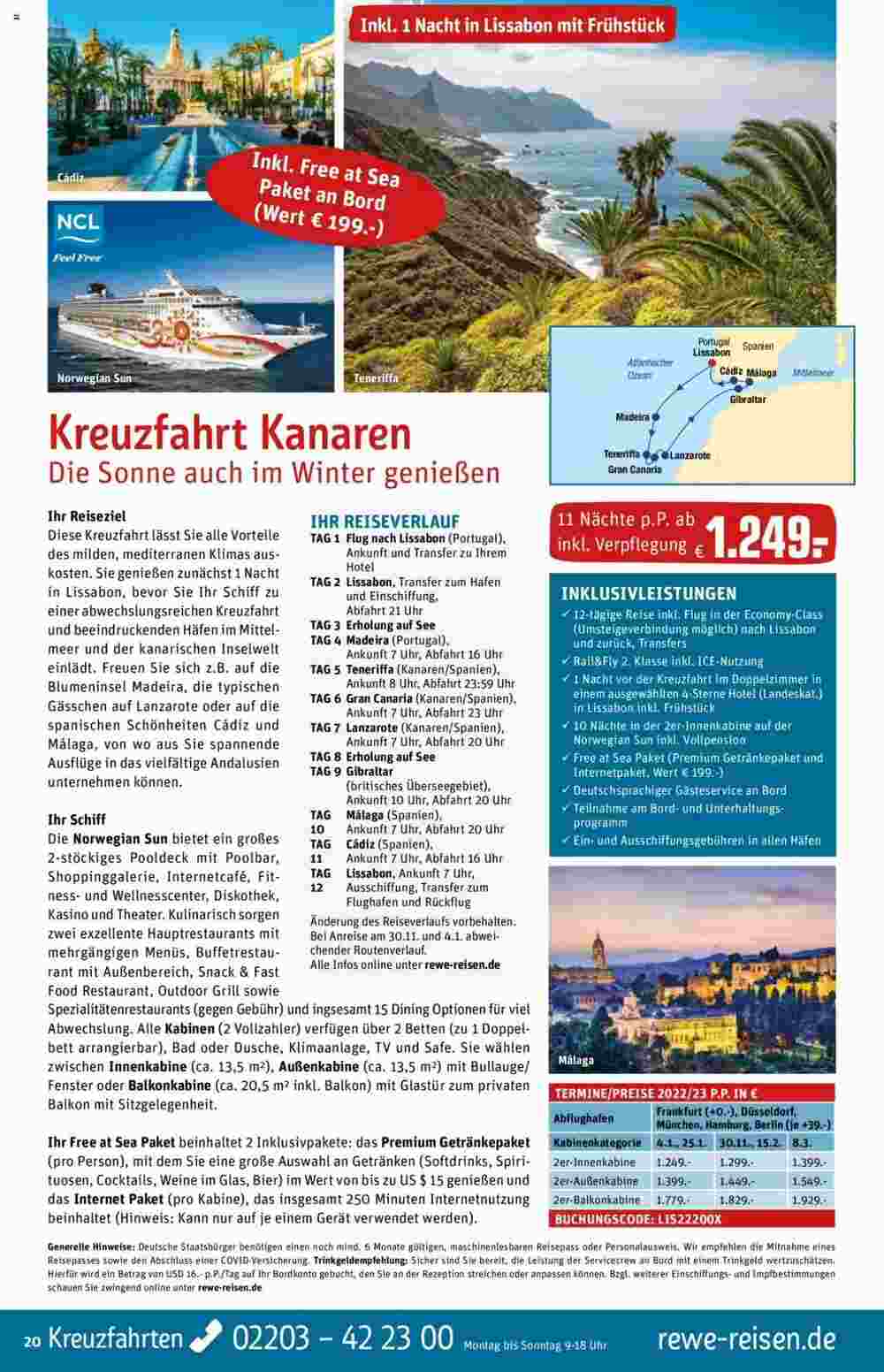 REWE Reisen Prospekt (ab 26.08.2023) zum Blättern - Seite 20