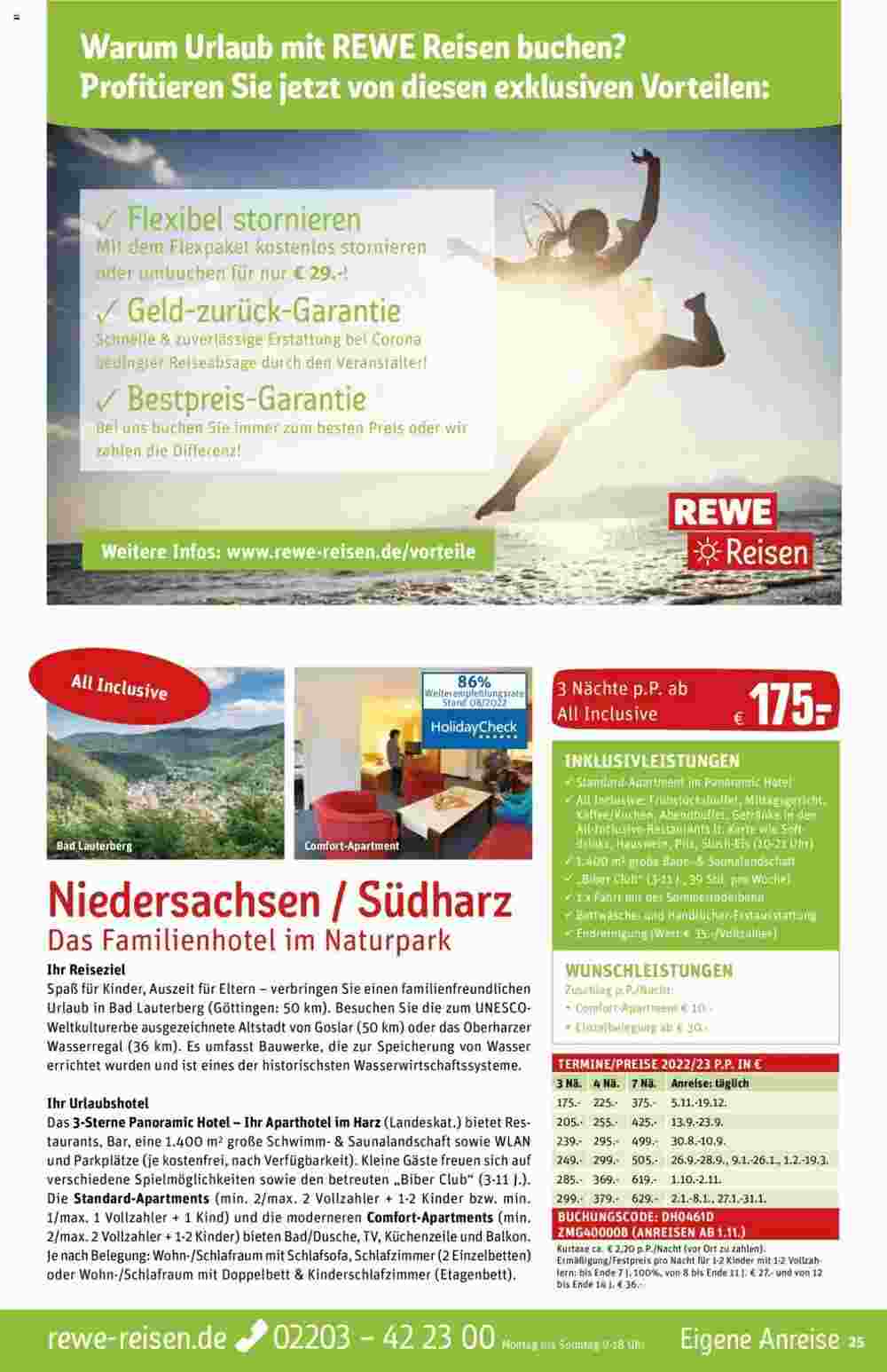 REWE Reisen Prospekt (ab 26.08.2023) zum Blättern - Seite 25