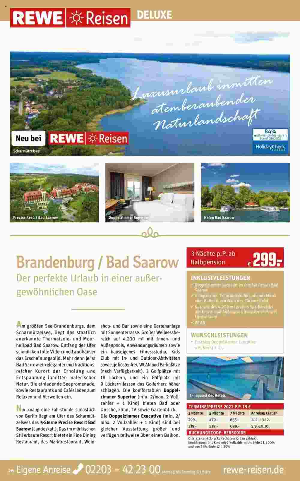 REWE Reisen Prospekt (ab 26.08.2023) zum Blättern - Seite 26