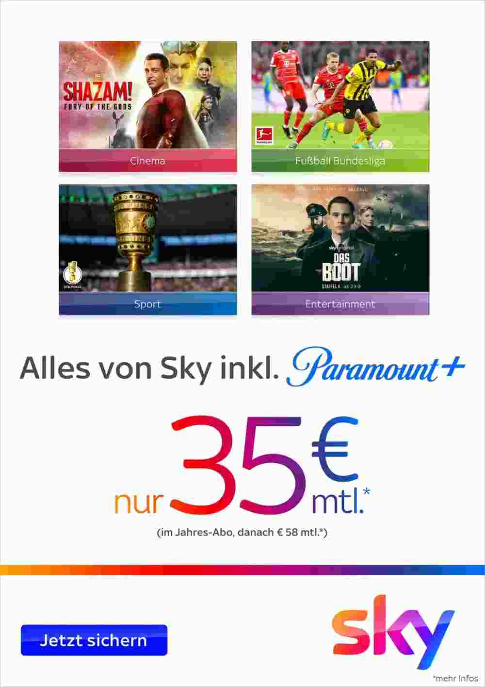 Sky Prospekt (ab 31.08.2023) zum Blättern - Seite 1