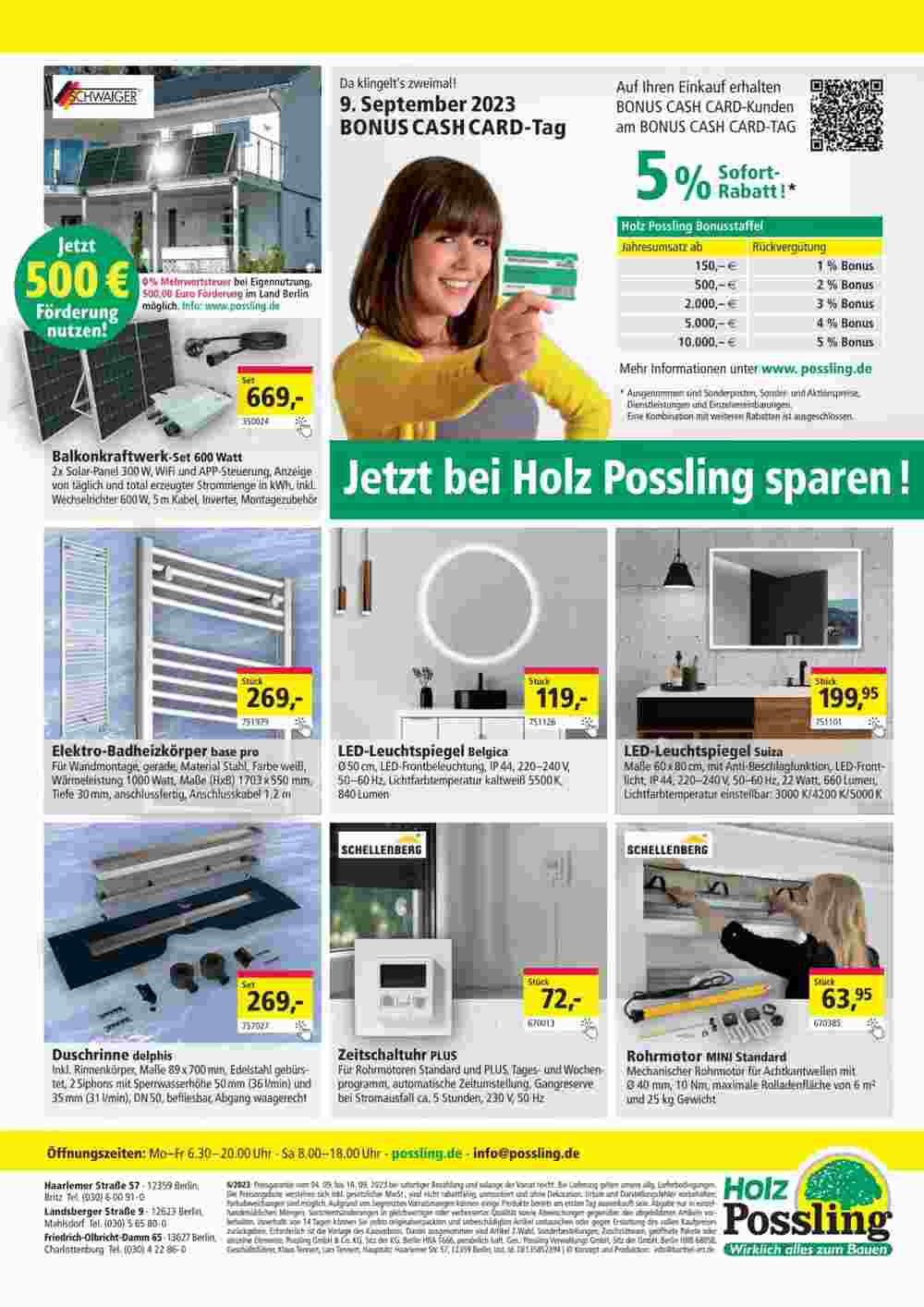 Holz Possling Prospekt (ab 03.09.2023) zum Blättern - Seite 4