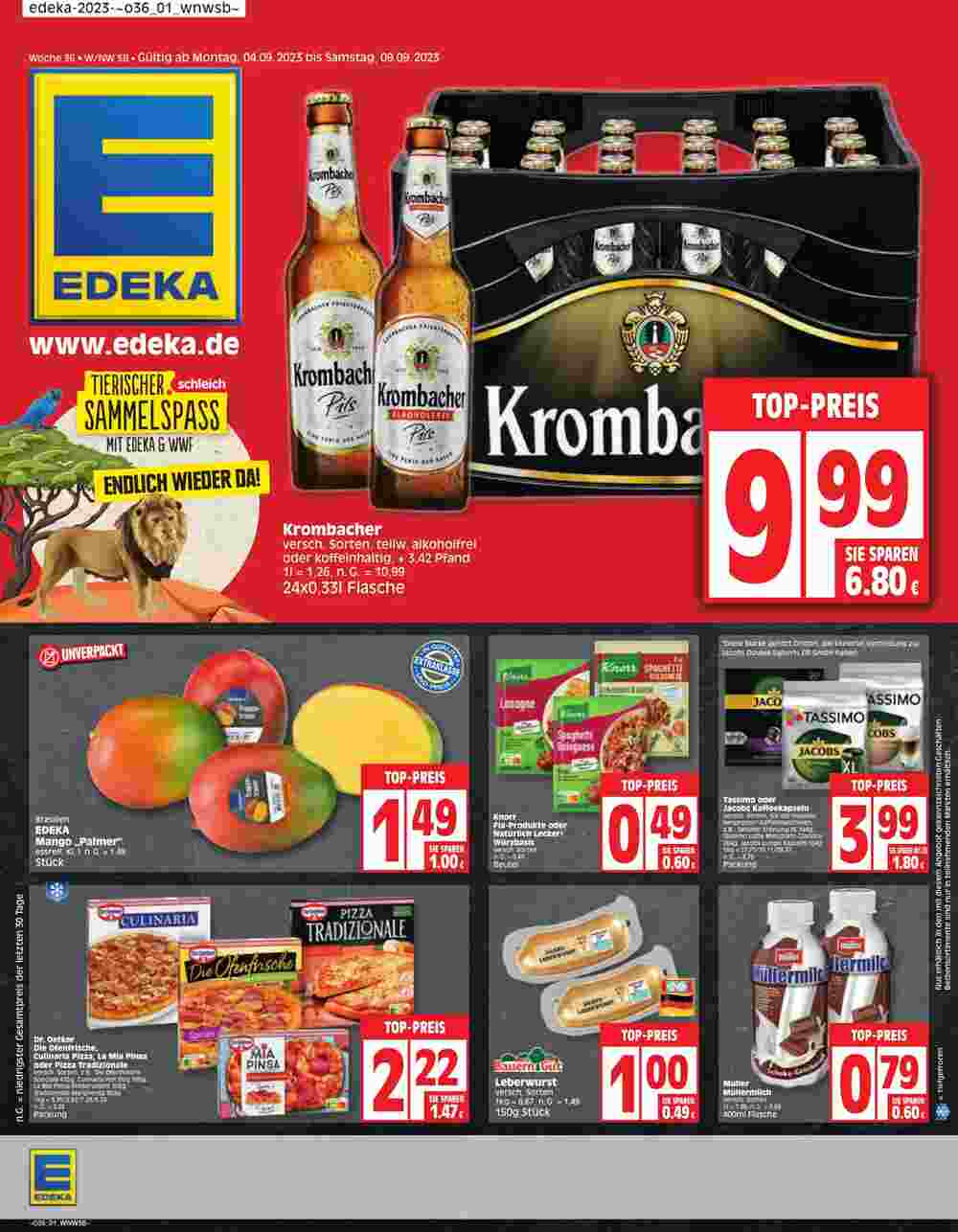 Edeka Prospekt (ab 04.09.2023) zum Blättern - Seite 1