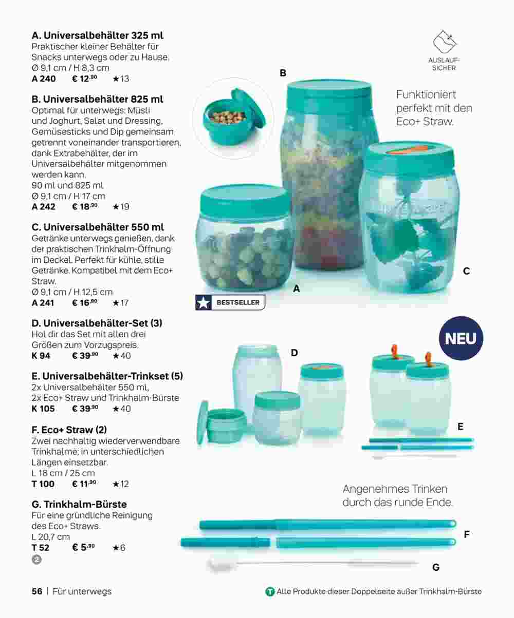 Tupperware Prospekt (ab 04.09.2023) zum Blättern - Seite 56