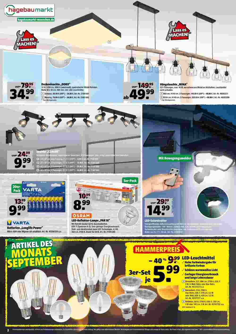 Hagebau Prospekt (ab 05.09.2023) zum Blättern - Seite 2