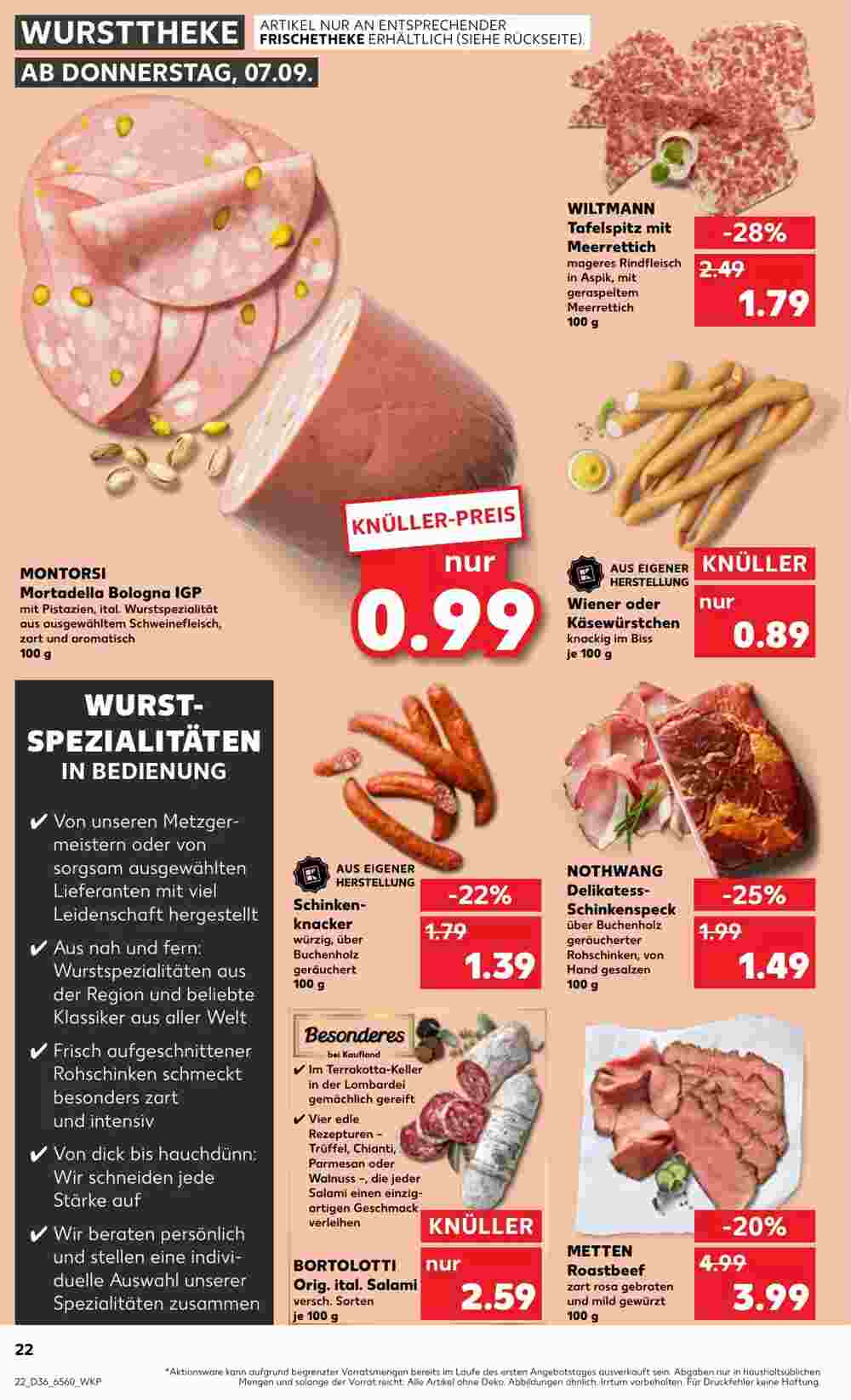 Kaufland Prospekt (ab 07.09.2023) zum Blättern - Seite 22