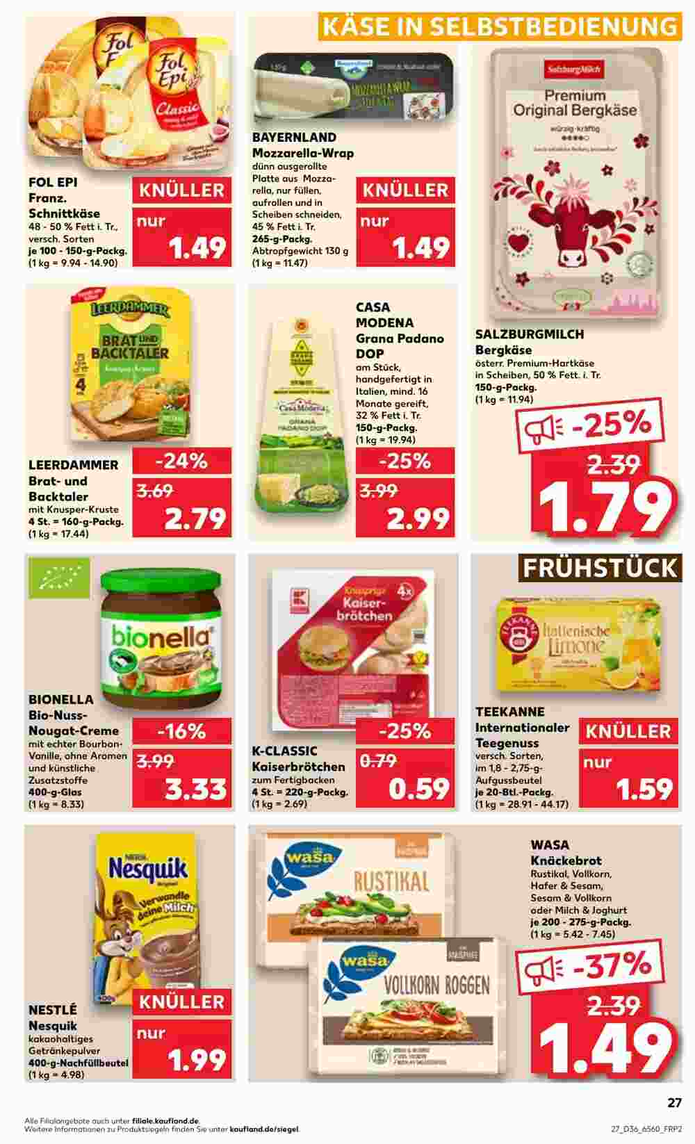 Kaufland Prospekt (ab 07.09.2023) zum Blättern - Seite 27