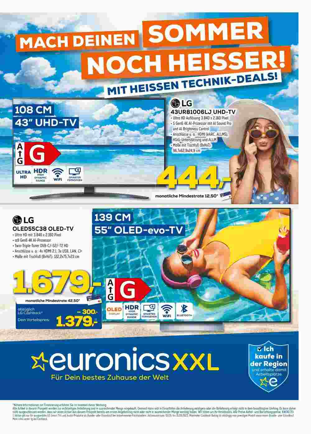 Euronics Prospekt (ab 07.09.2023) zum Blättern - Seite 1