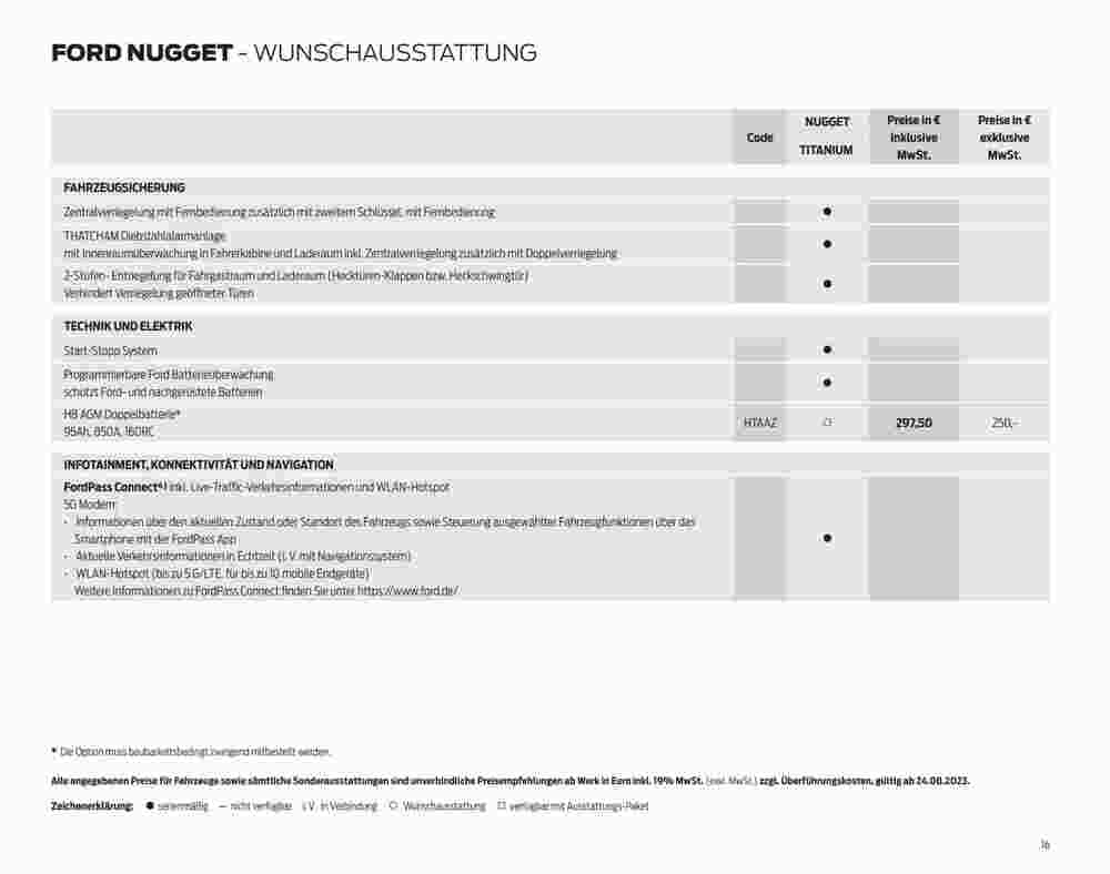 Ford Prospekt (ab 07.09.2023) zum Blättern - Seite 16