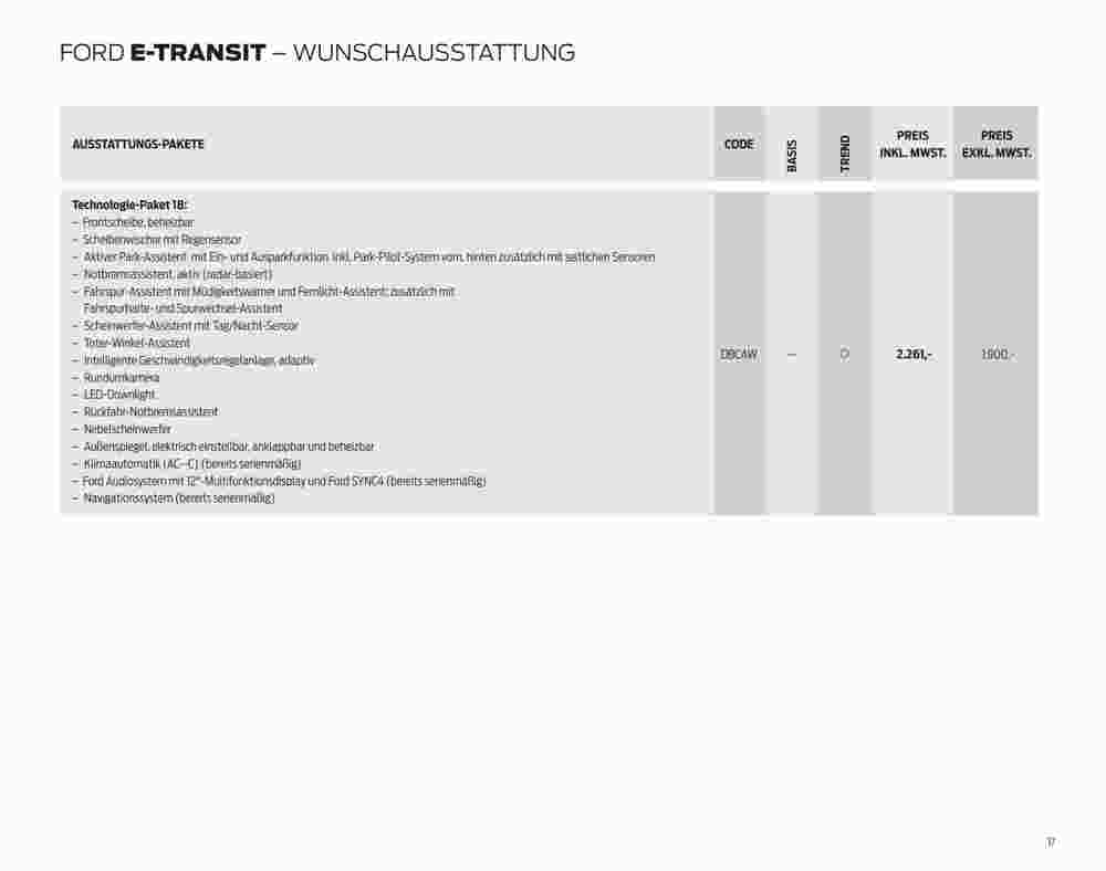 Ford Prospekt (ab 07.09.2023) zum Blättern - Seite 17