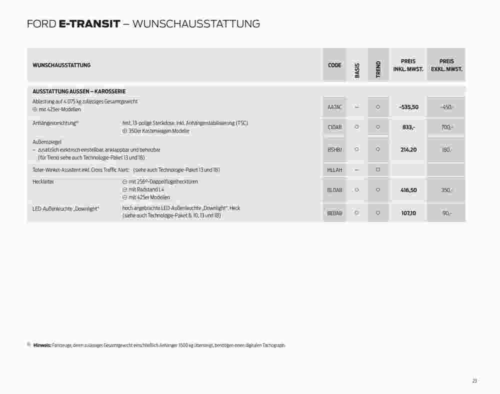 Ford Prospekt (ab 07.09.2023) zum Blättern - Seite 23