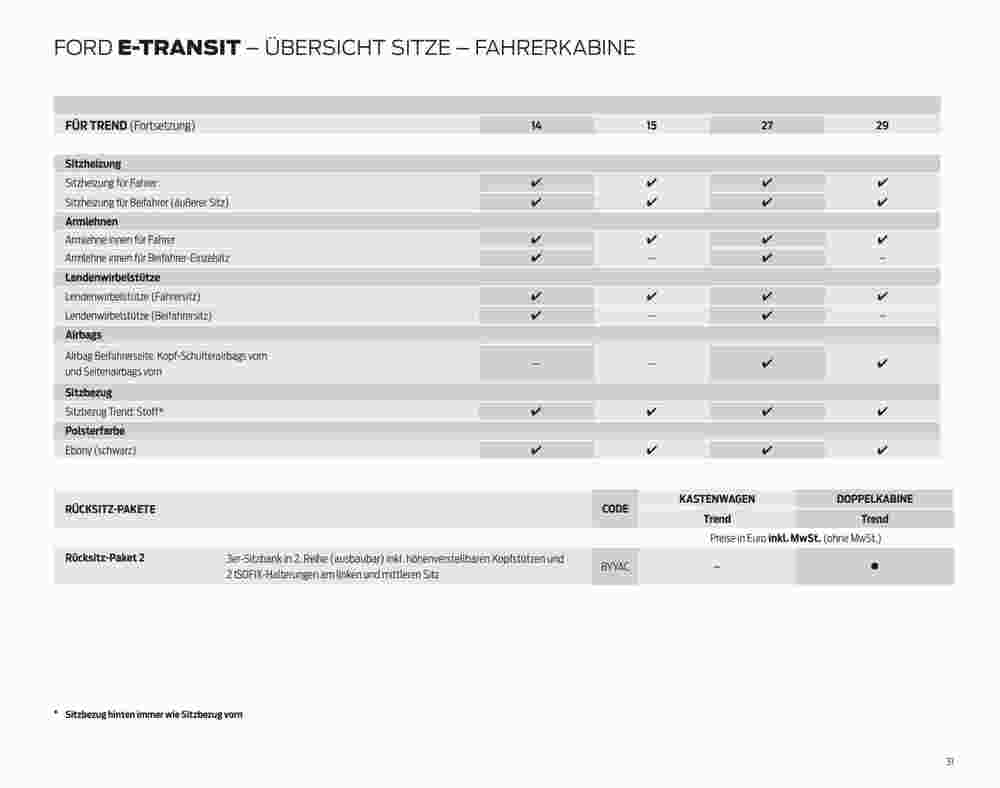 Ford Prospekt (ab 07.09.2023) zum Blättern - Seite 31