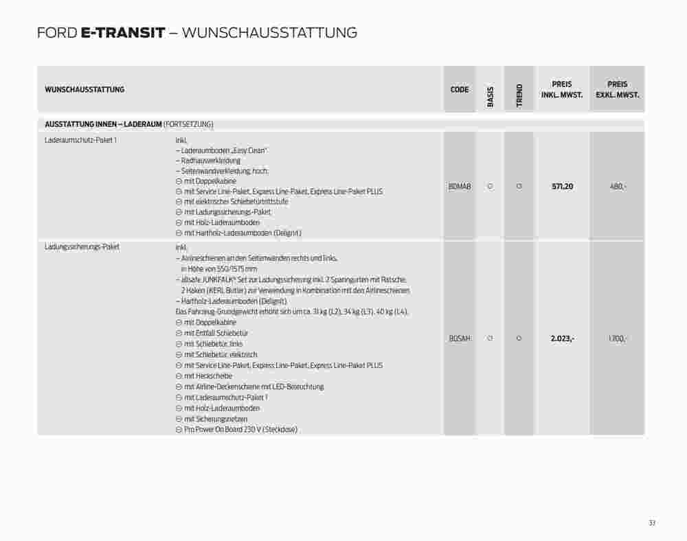 Ford Prospekt (ab 07.09.2023) zum Blättern - Seite 33