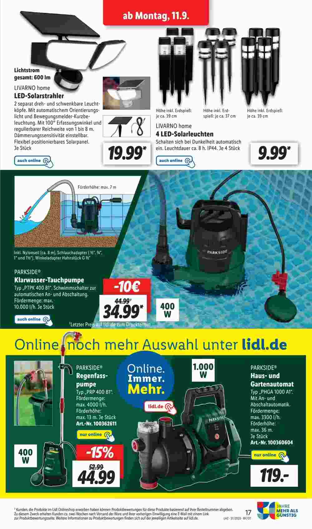 Lidl Prospekt (ab 11.09.2023) zum Blättern - Seite 25