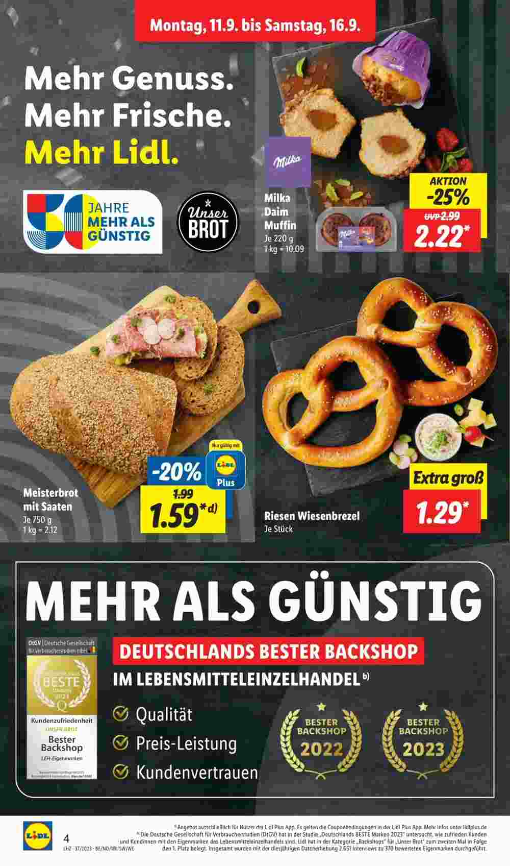 Lidl Prospekt (ab 11.09.2023) zum Blättern - Seite 4