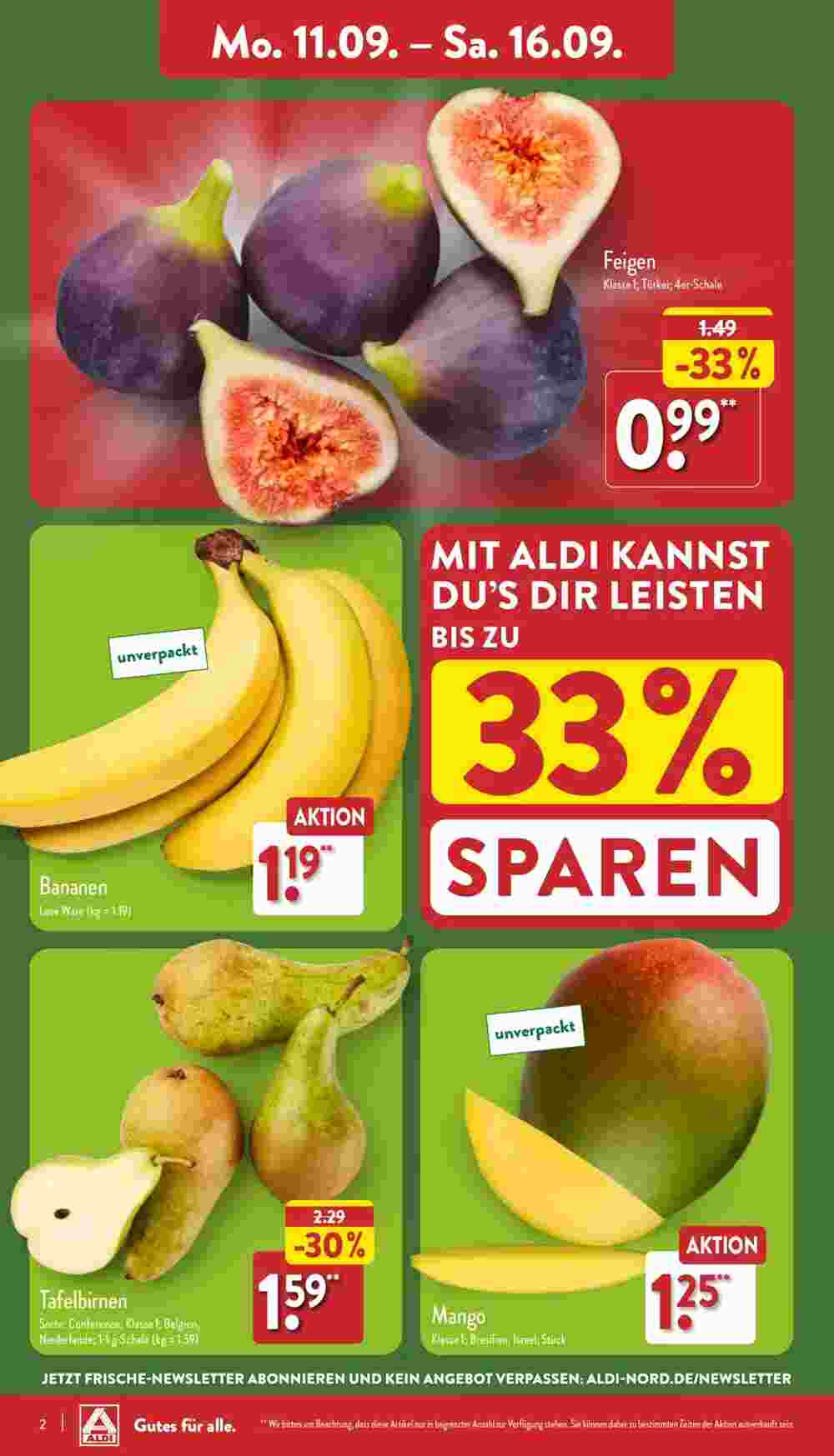 Aldi Nord Prospekt (ab 11.09.2023) zum Blättern - Seite 2