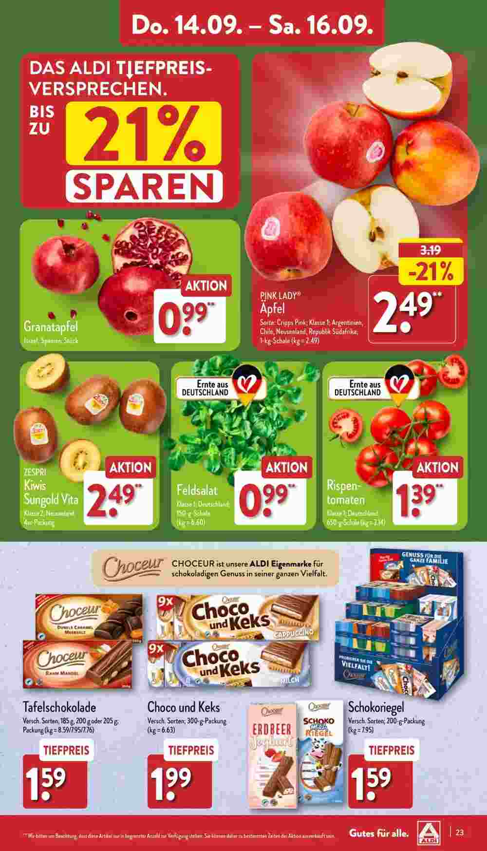 Aldi Nord Prospekt (ab 11.09.2023) zum Blättern - Seite 23