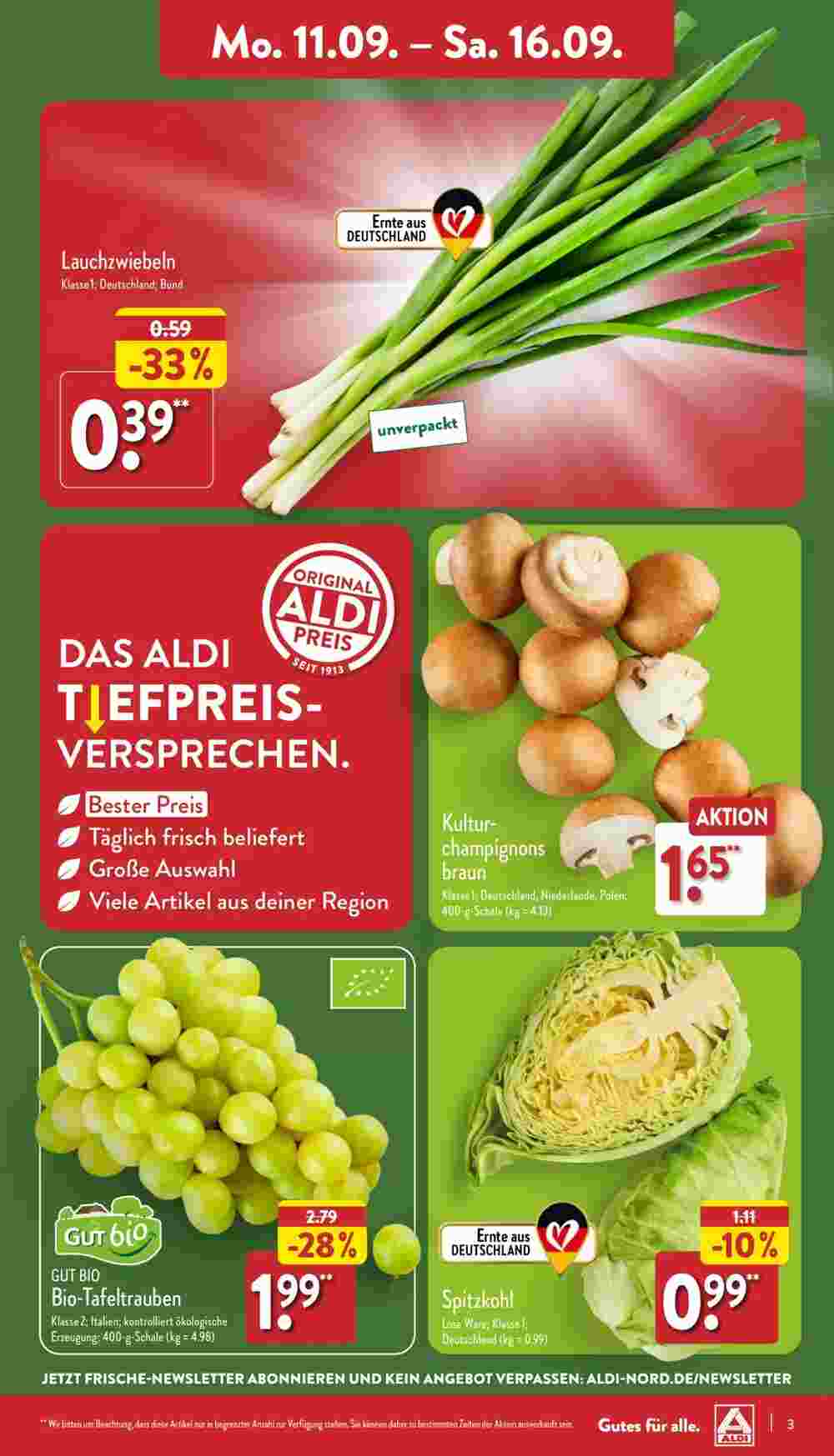 Aldi Nord Prospekt (ab 11.09.2023) zum Blättern - Seite 3