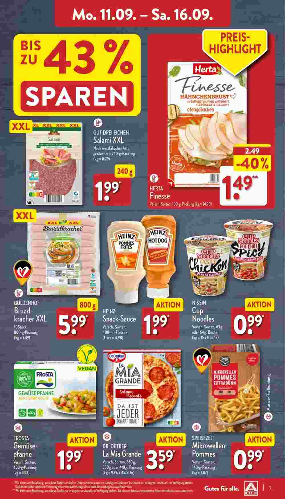 Aldi Nord Prospekt (ab 11.09.2023) zum Blättern - Seite 7